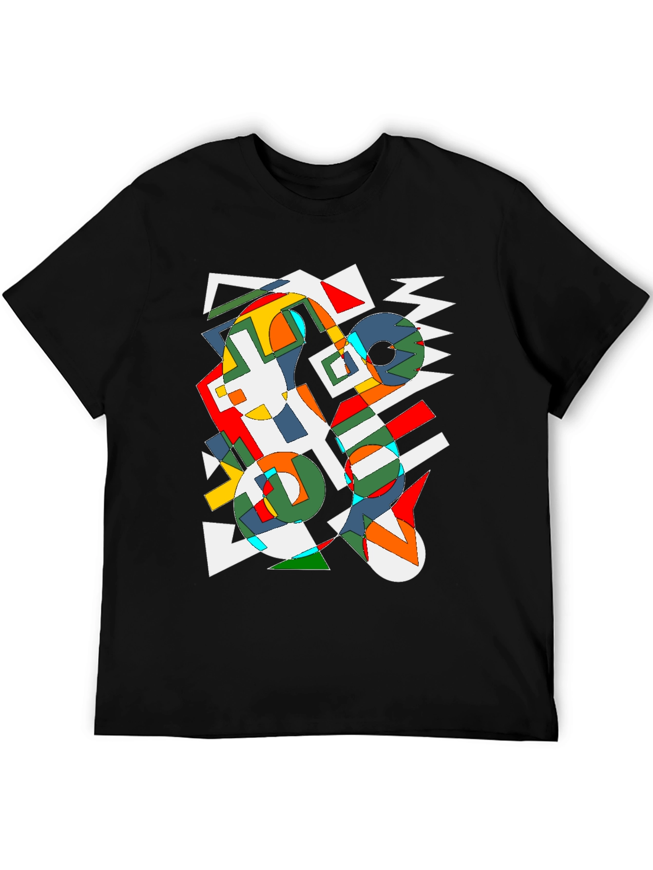 Abstract Geometric Art T-Shirt - Modern Graphic Tee