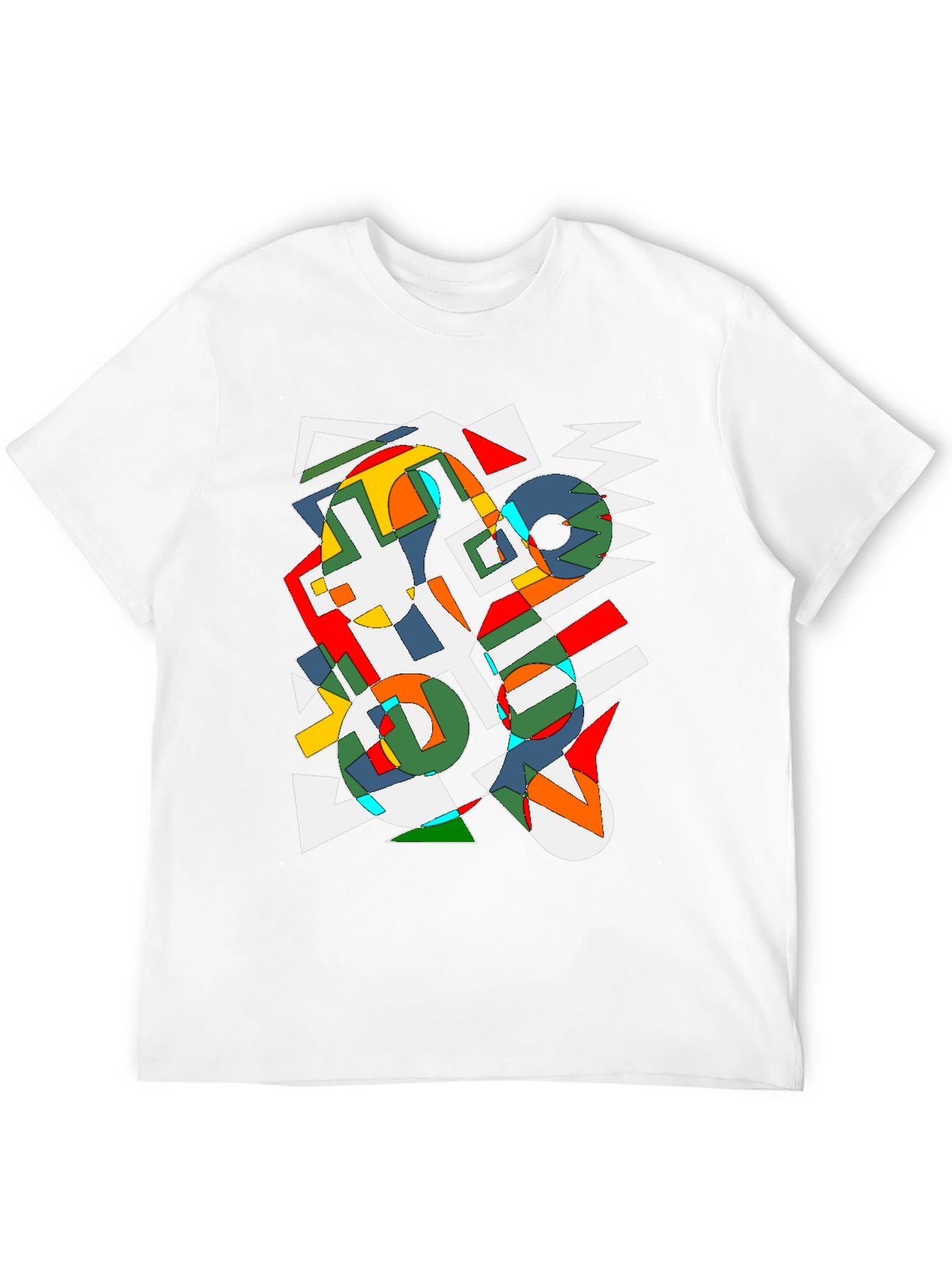 Abstract Geometric Art T-Shirt - Modern Graphic Tee