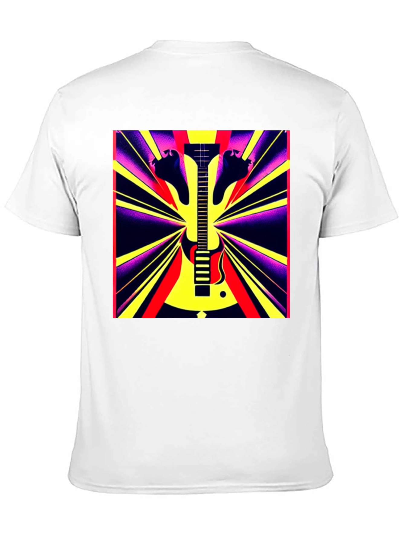 Electric Guitar Graphic Tee - Retro Rock Style