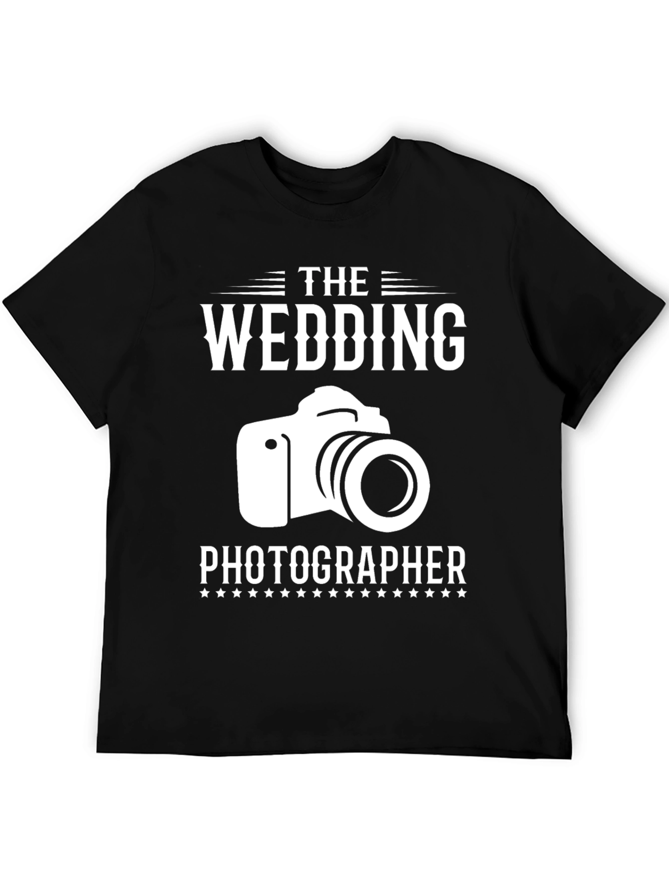Wedding Photographer T-Shirt - Camera Graphic Design