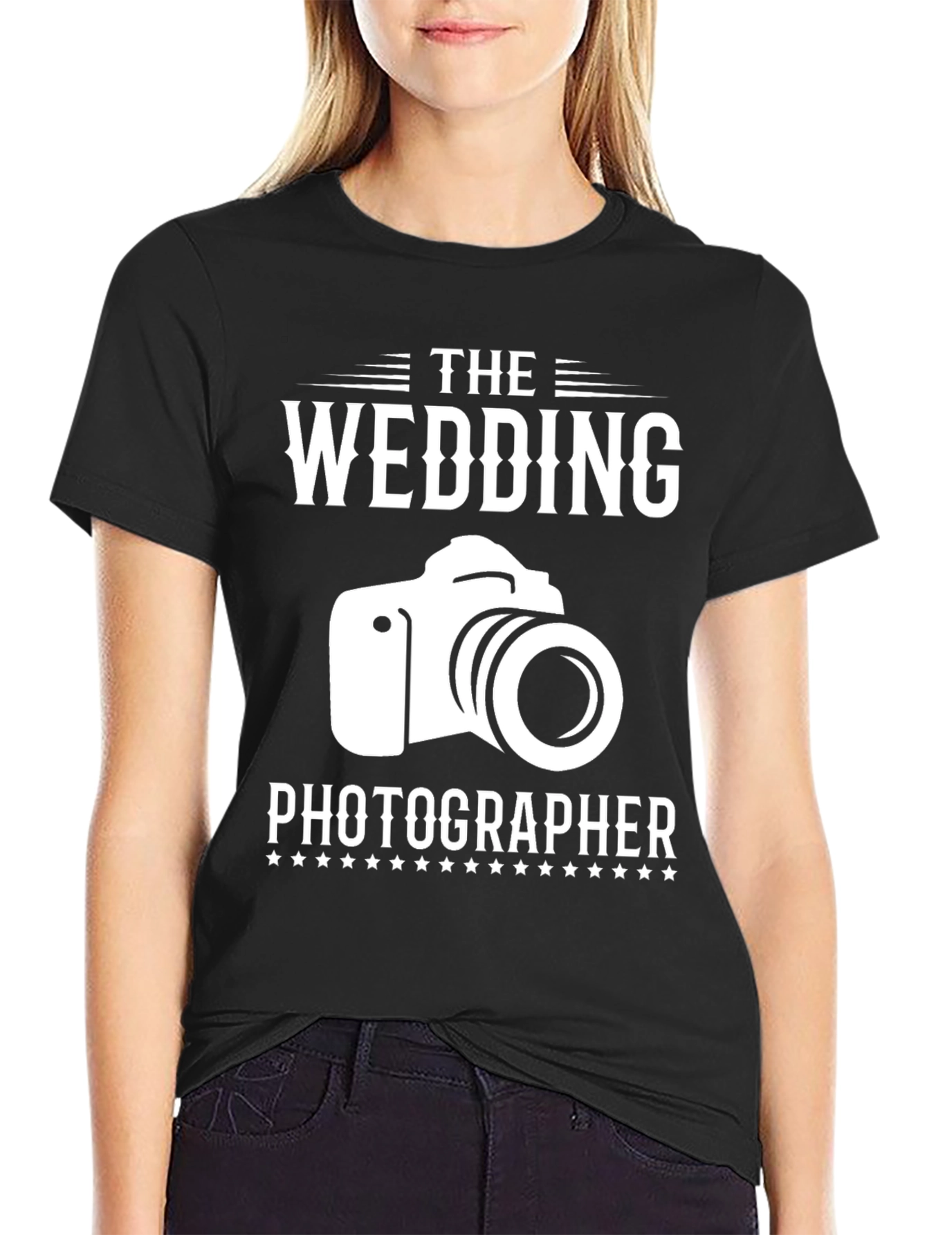 Wedding Photographer T-Shirt - Camera Graphic Design
