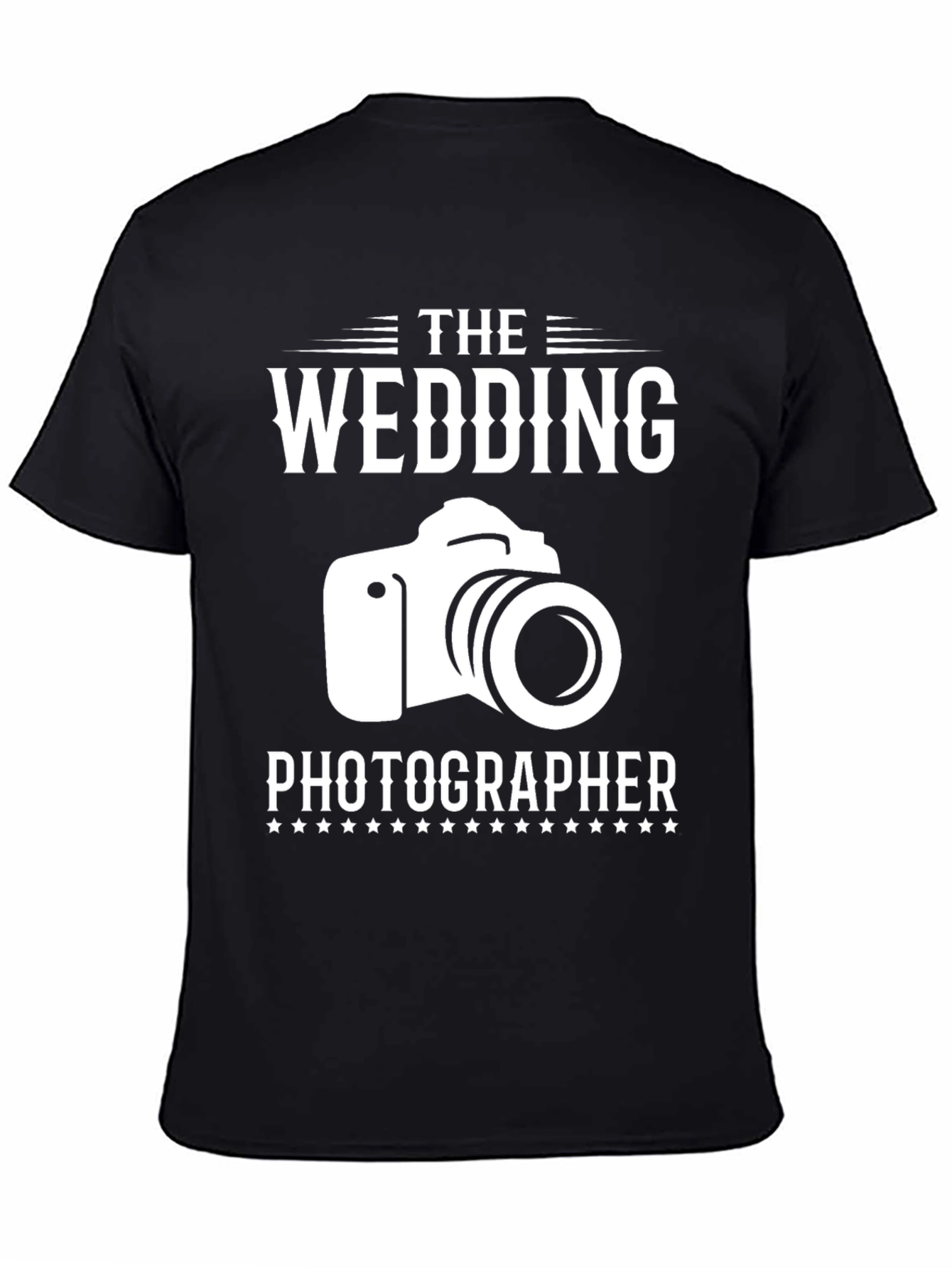 Wedding Photographer T-Shirt - Camera Graphic Design