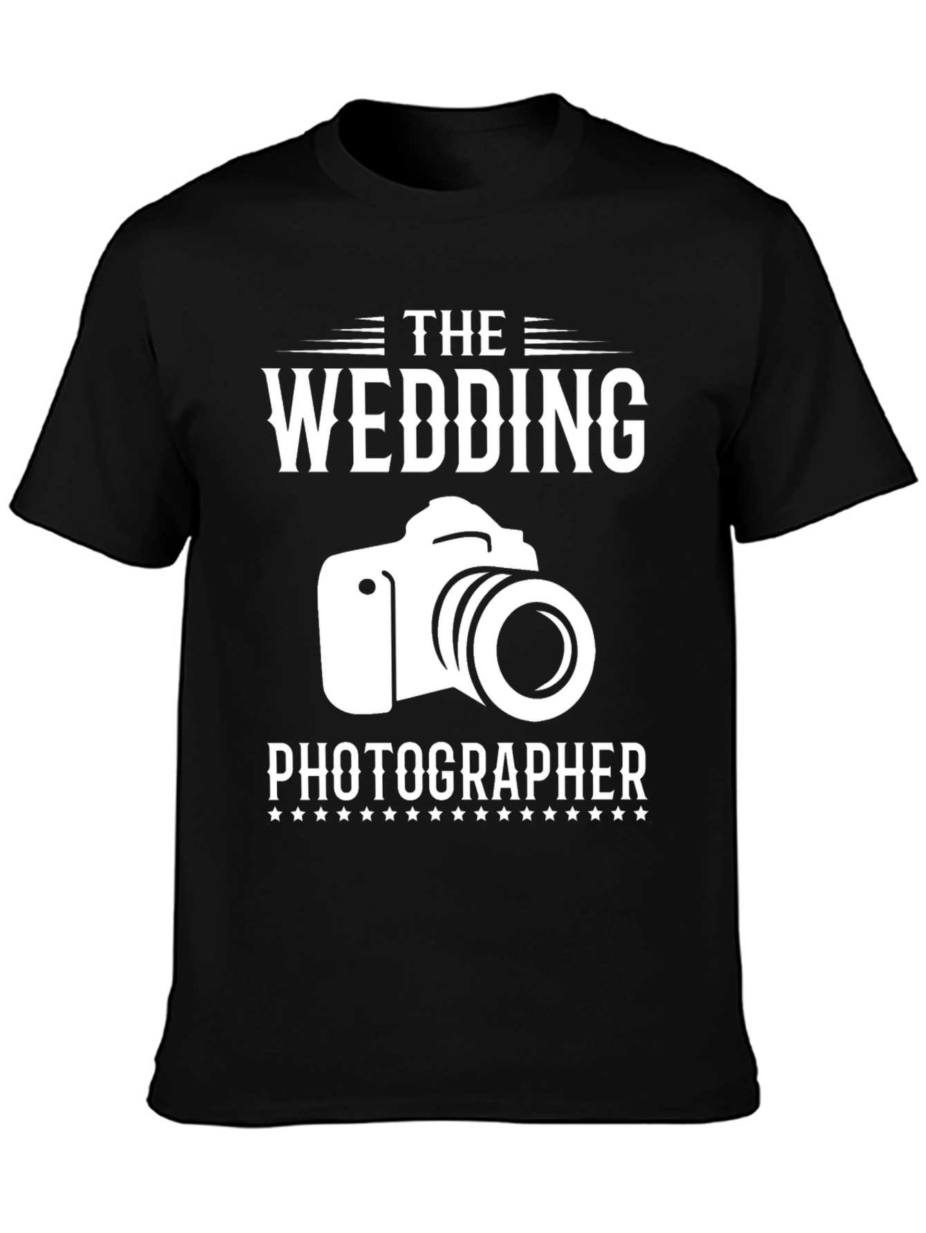 Wedding Photographer T-Shirt - Camera Graphic Design