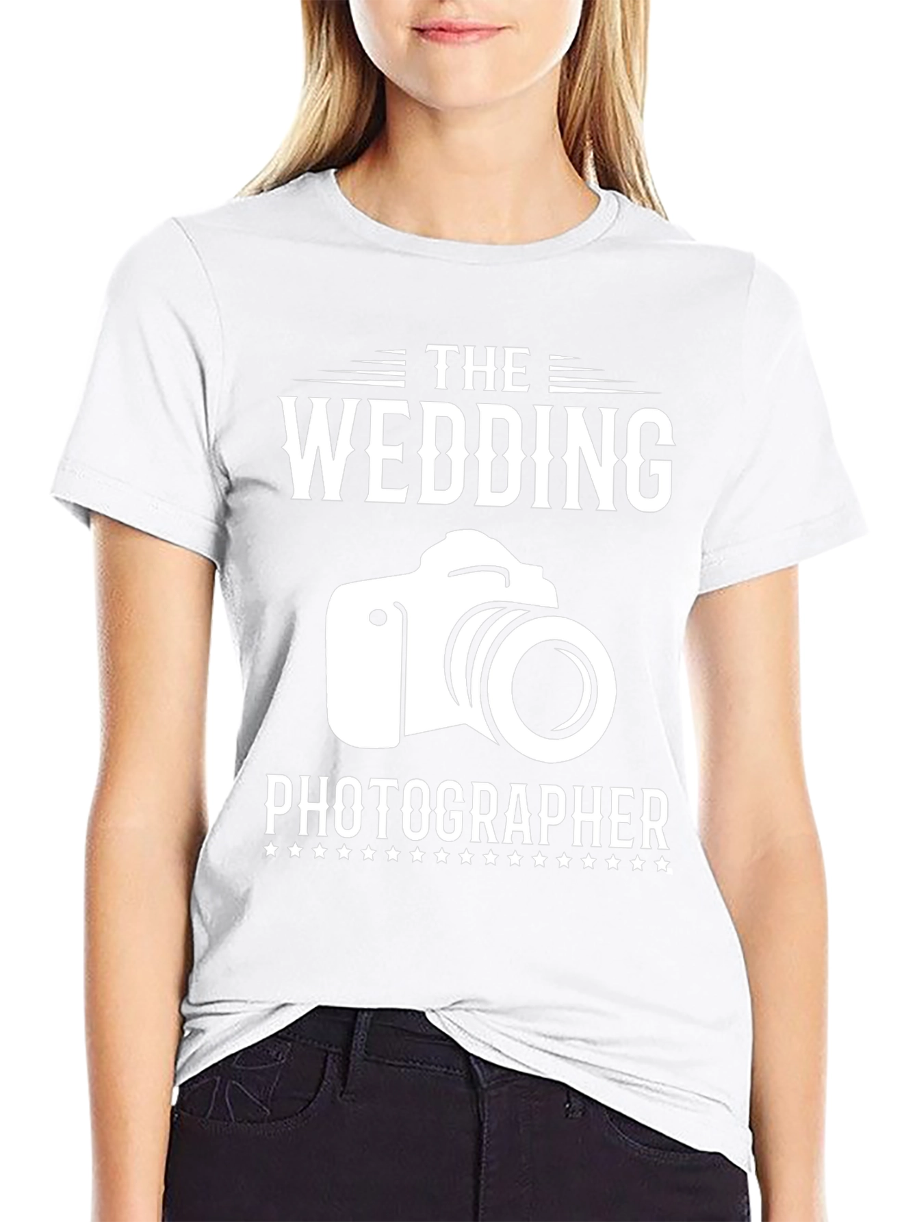 Wedding Photographer T-Shirt - Camera Graphic Design