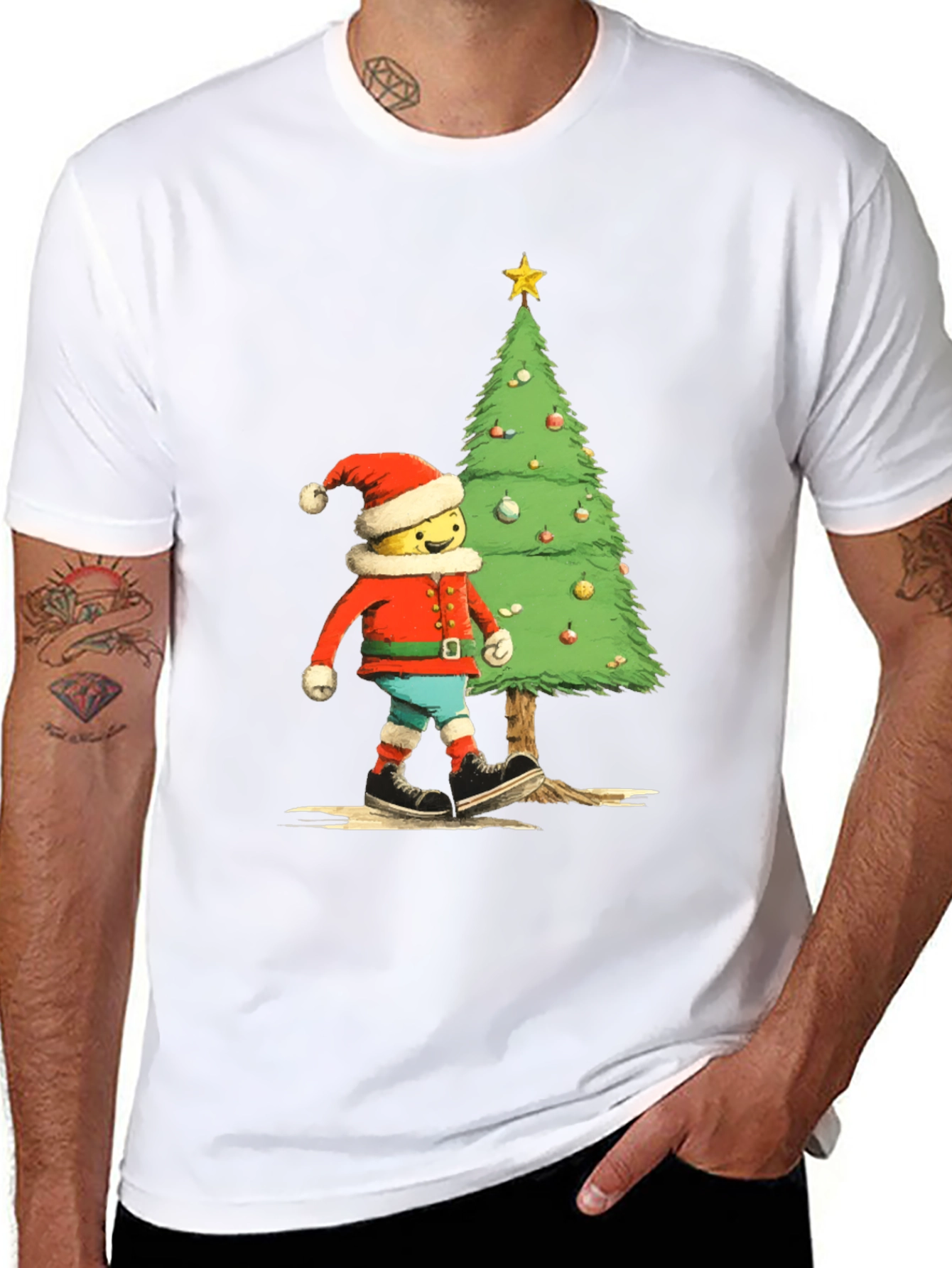 Christmas LEGO Character Graphic Tee
