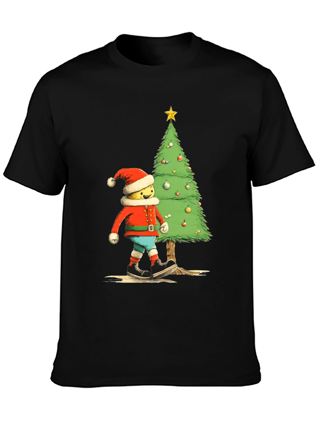 Christmas LEGO Character Graphic Tee