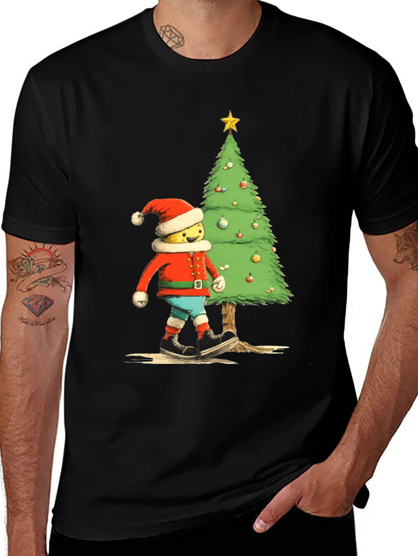 Christmas LEGO Character Graphic Tee