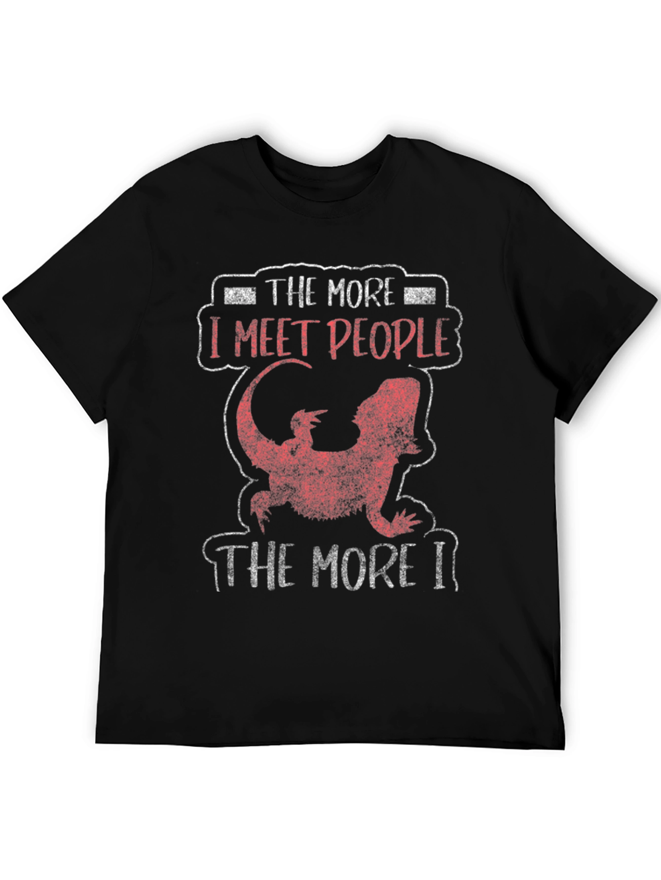 The More I Meet People Bearded Dragon Tee