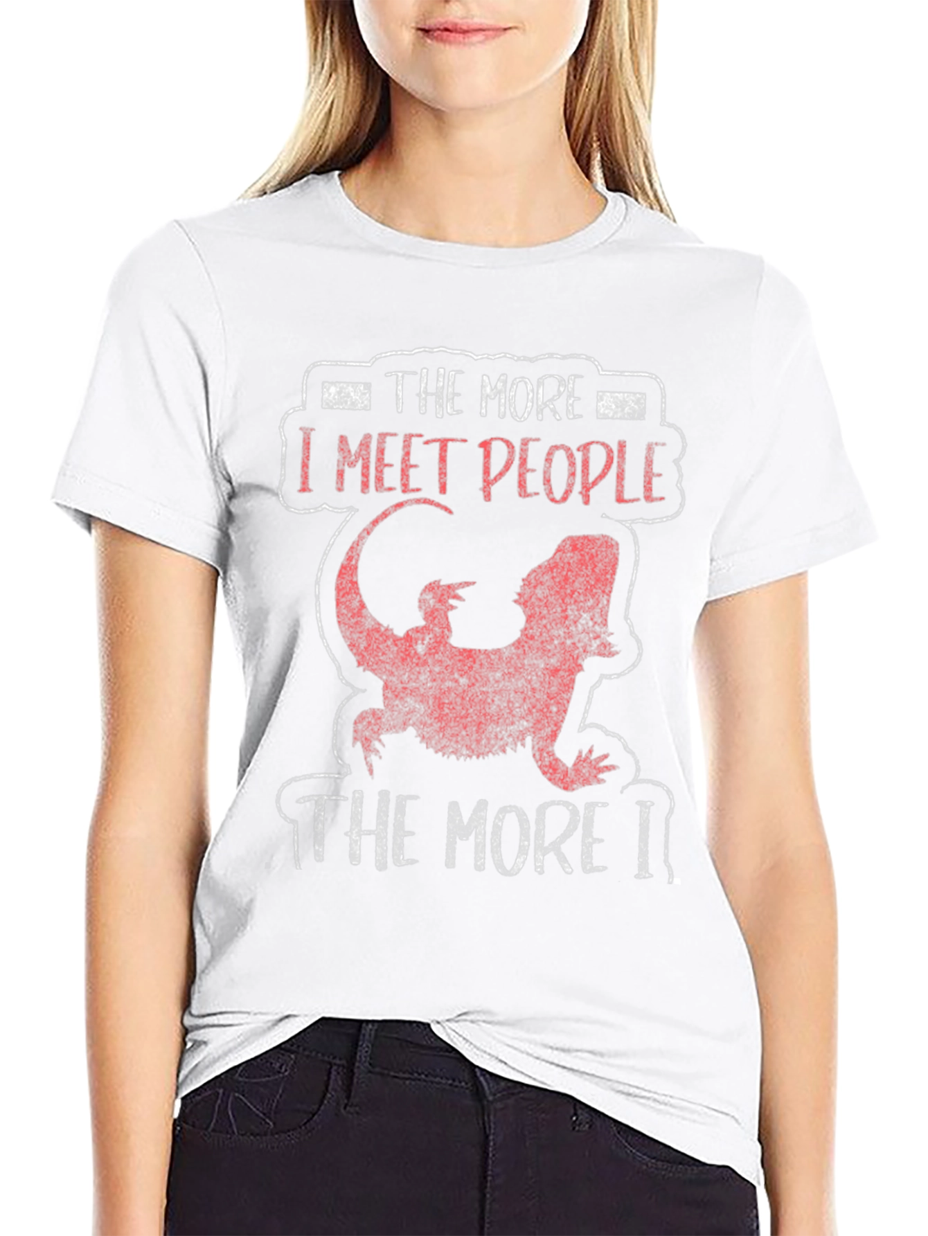 The More I Meet People Bearded Dragon Tee