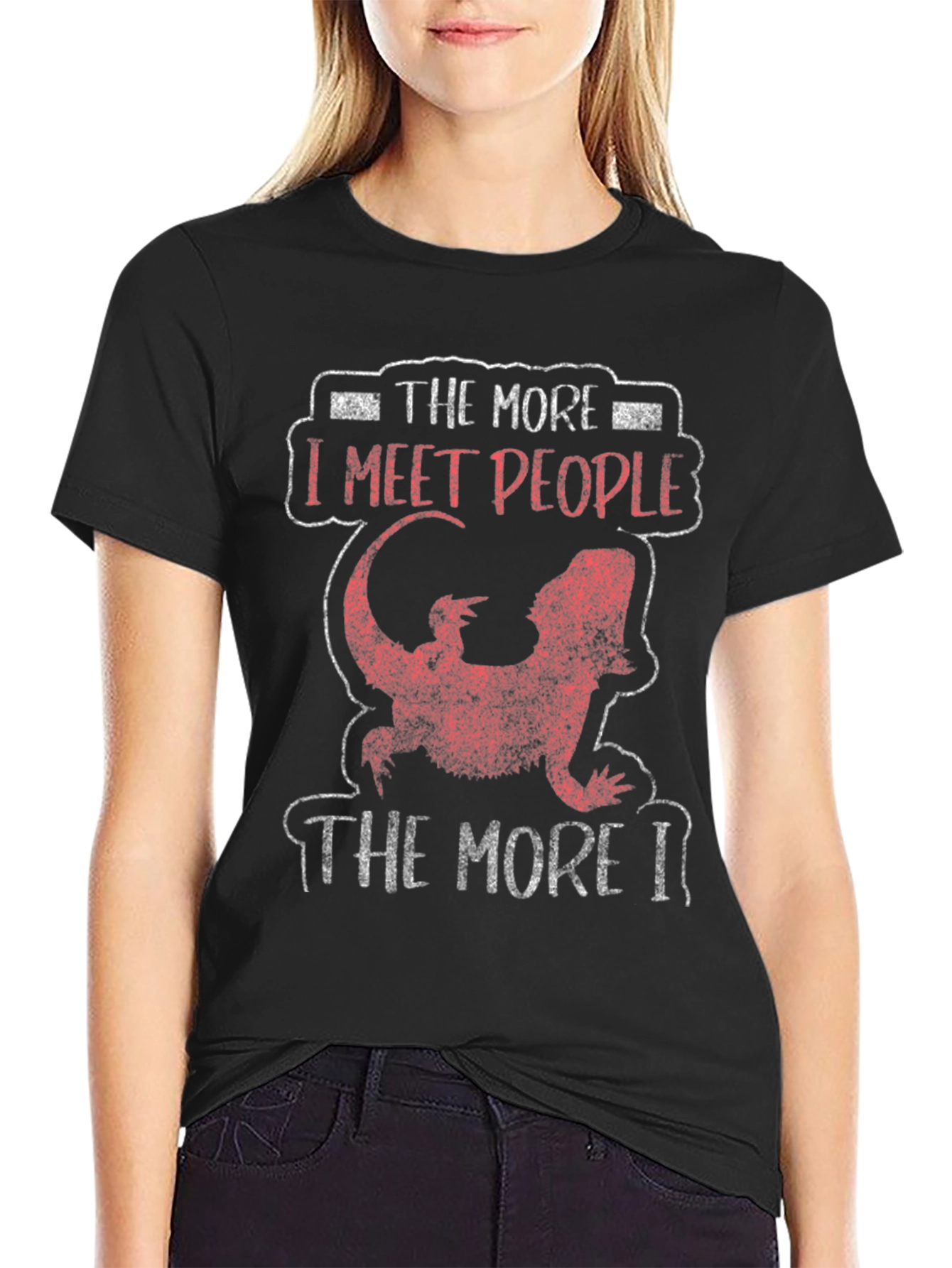 The More I Meet People Bearded Dragon Tee