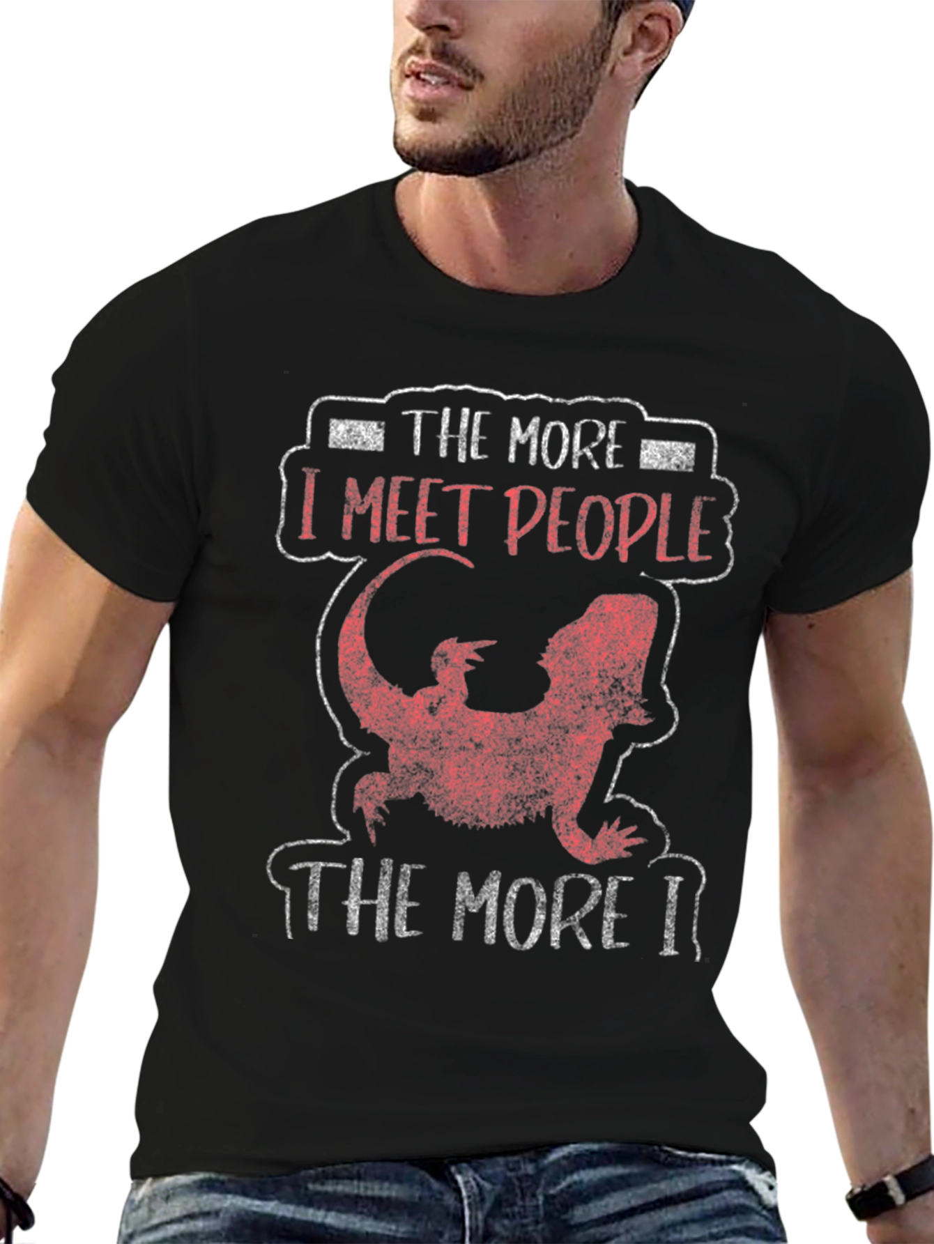 The More I Meet People Bearded Dragon Tee