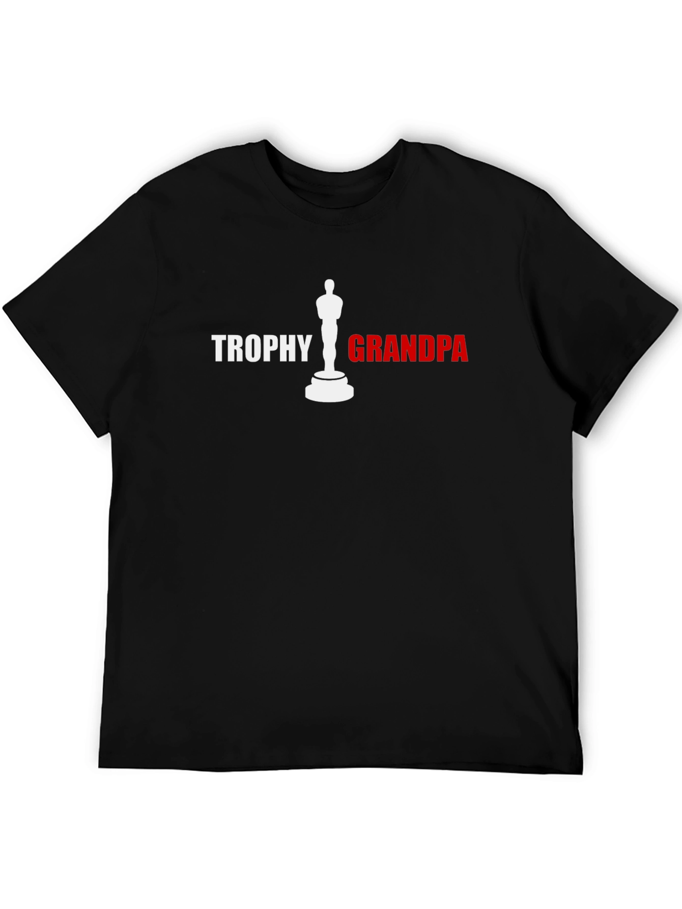 Trophy Grandpa Graphic Tee - Black Novelty T-Shirt