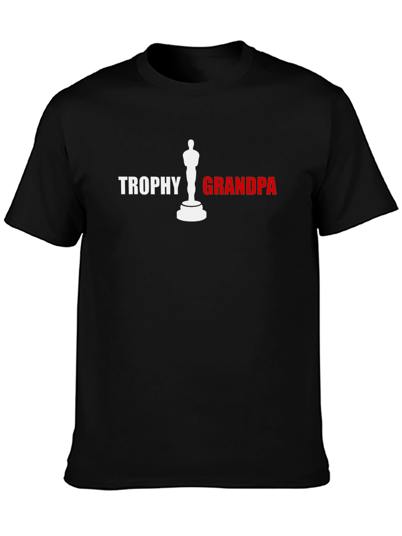 Trophy Grandpa Graphic Tee - Black Novelty T-Shirt