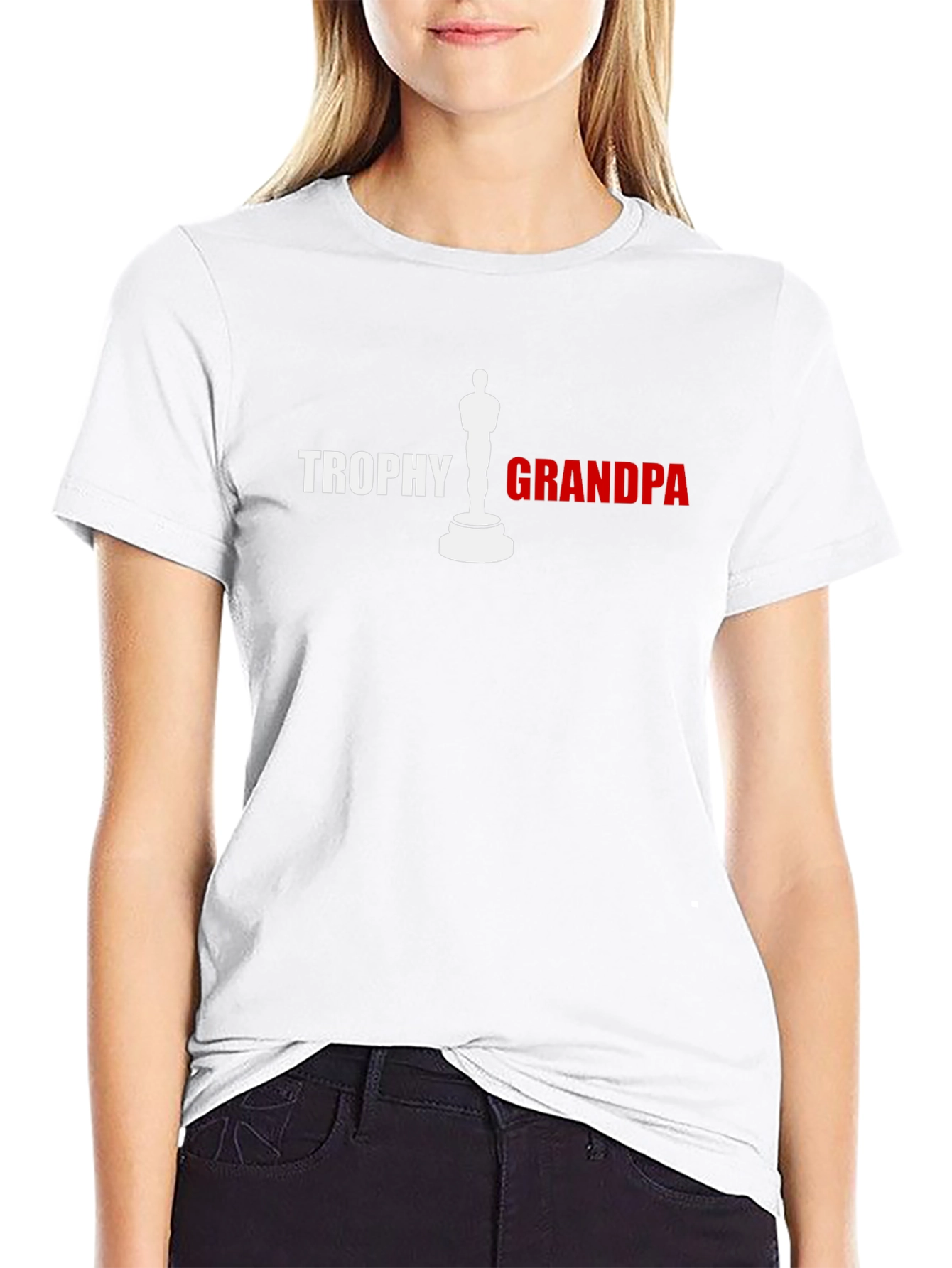 Trophy Grandpa Graphic Tee - Black Novelty T-Shirt