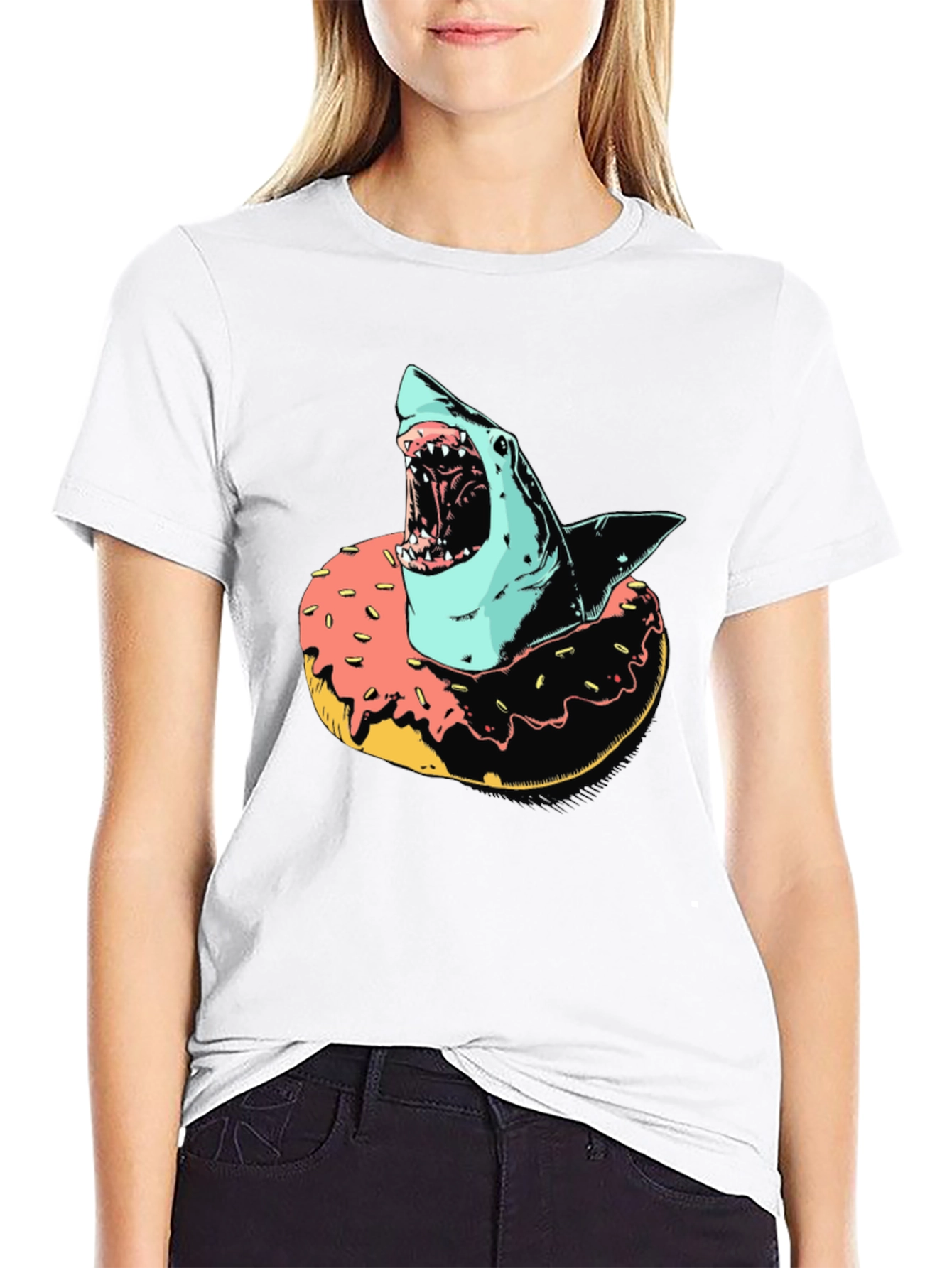 Shark Doughnut Graphic Tee