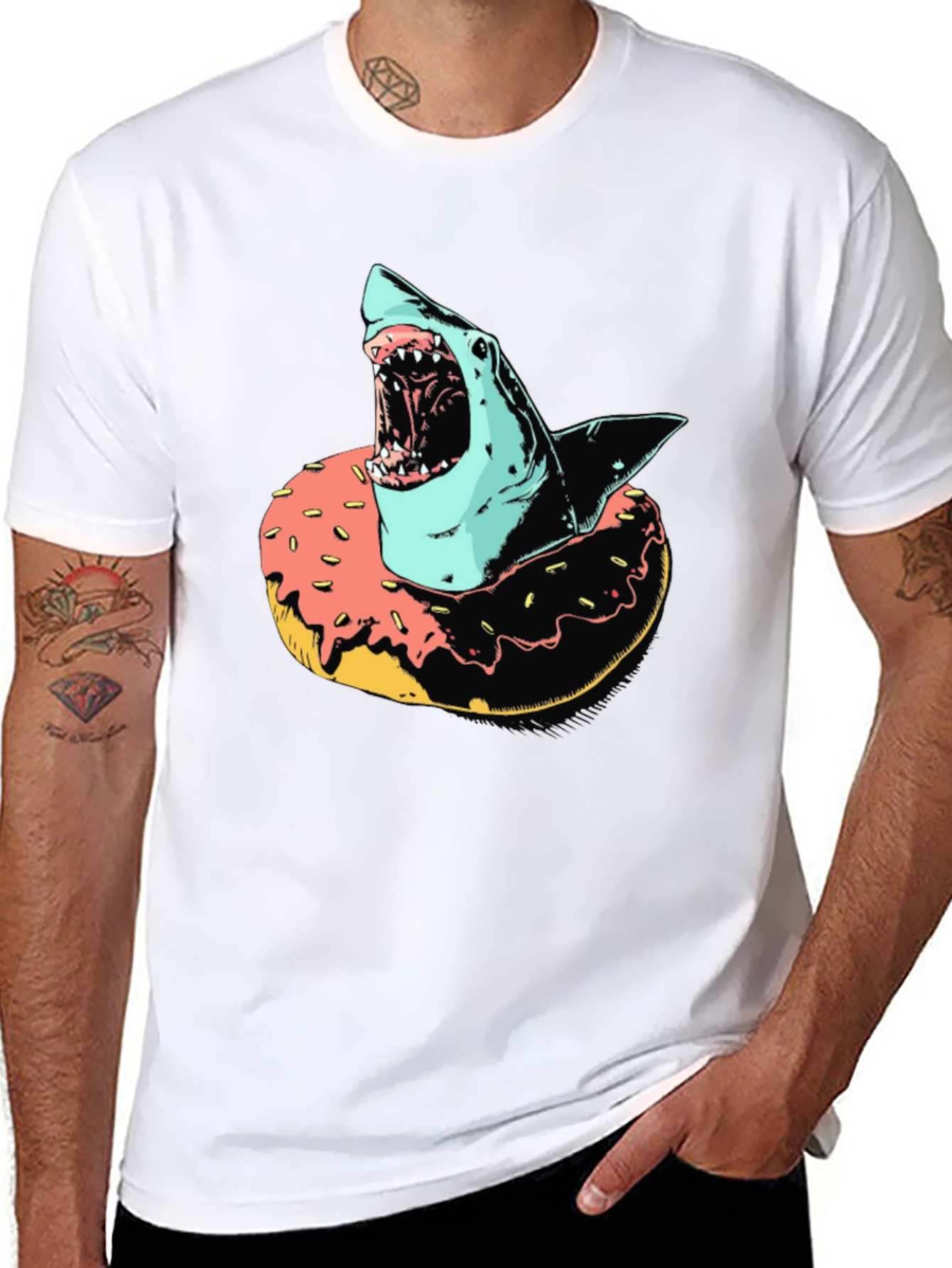 Shark Doughnut Graphic Tee
