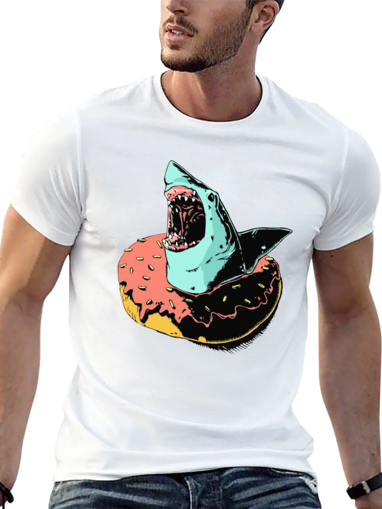Shark Doughnut Graphic Tee