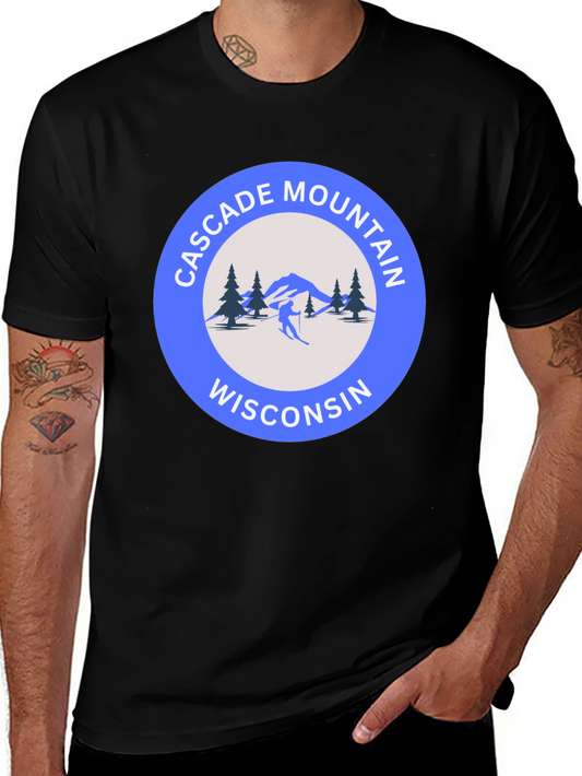 Cascade Mountain Wisconsin Graphic T-Shirt