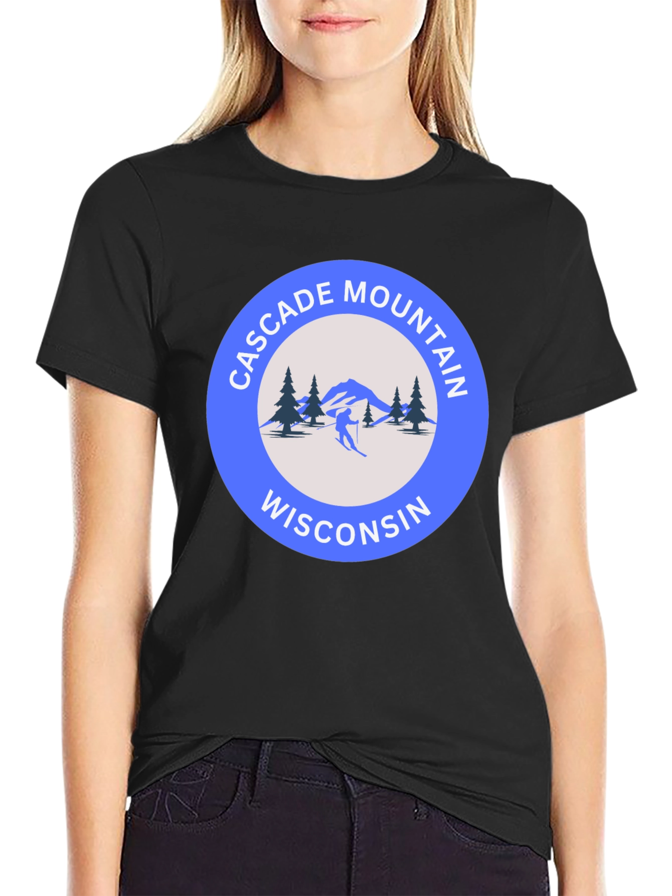 Cascade Mountain Wisconsin Graphic T-Shirt