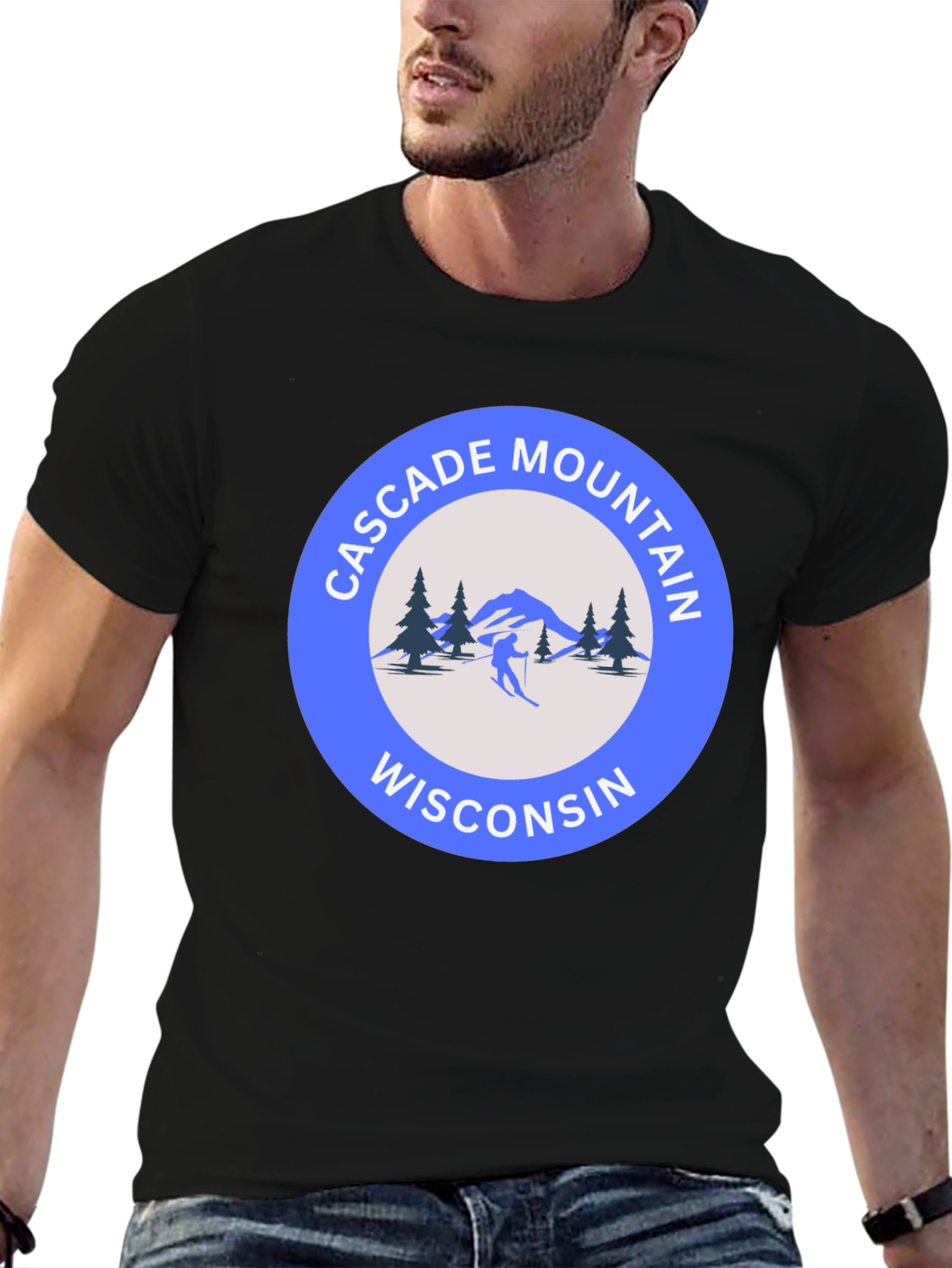 Cascade Mountain Wisconsin Graphic T-Shirt