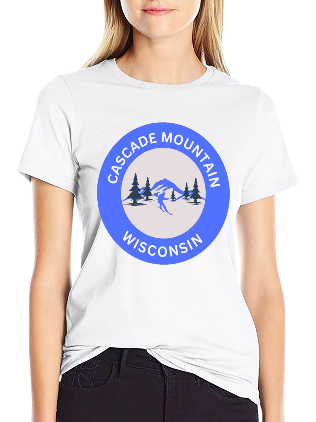 Cascade Mountain Wisconsin Graphic T-Shirt