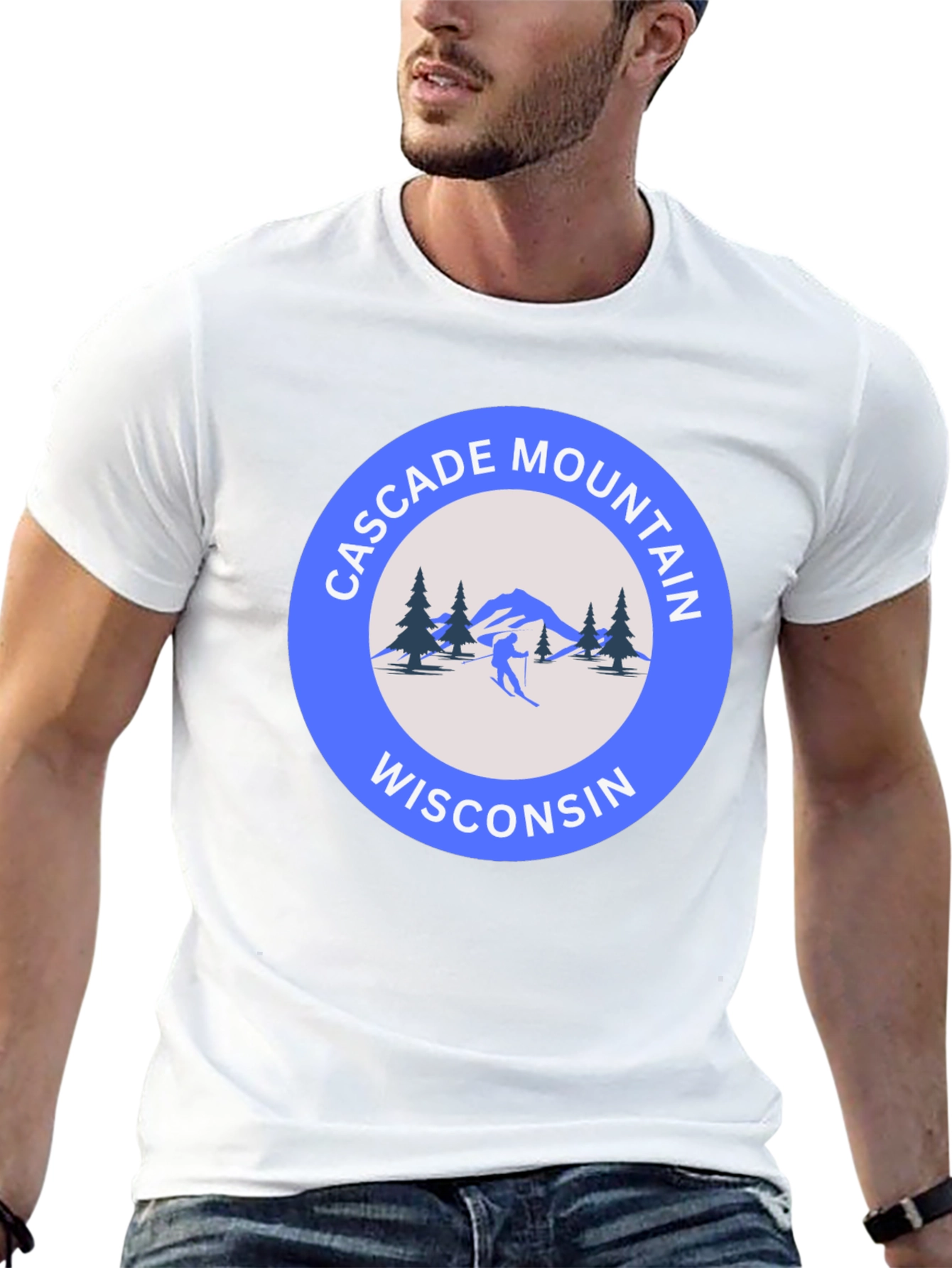 Cascade Mountain Wisconsin Graphic T-Shirt