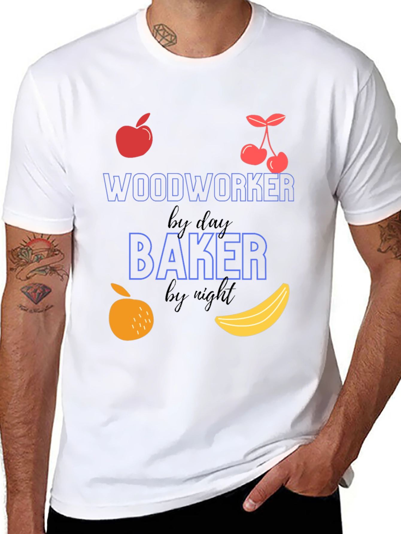 Woodworker by Day Baker by Night T-Shirt