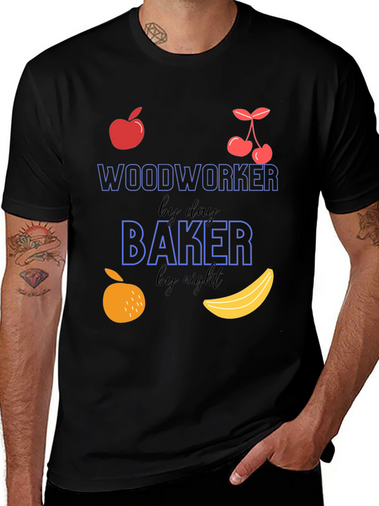 Woodworker by Day Baker by Night T-Shirt