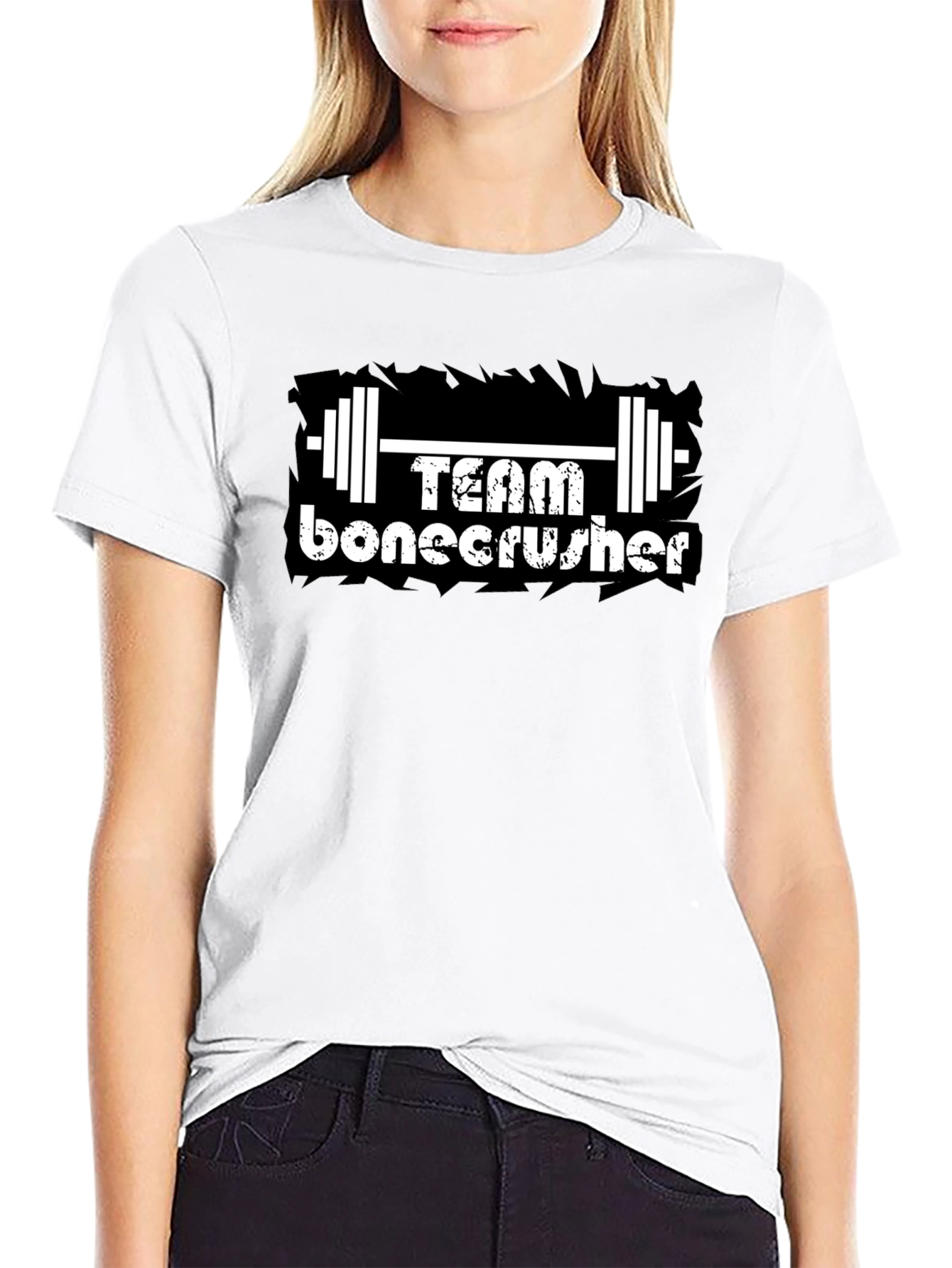 Team Bonecrusher Black T-Shirt - Gym Workout Tee