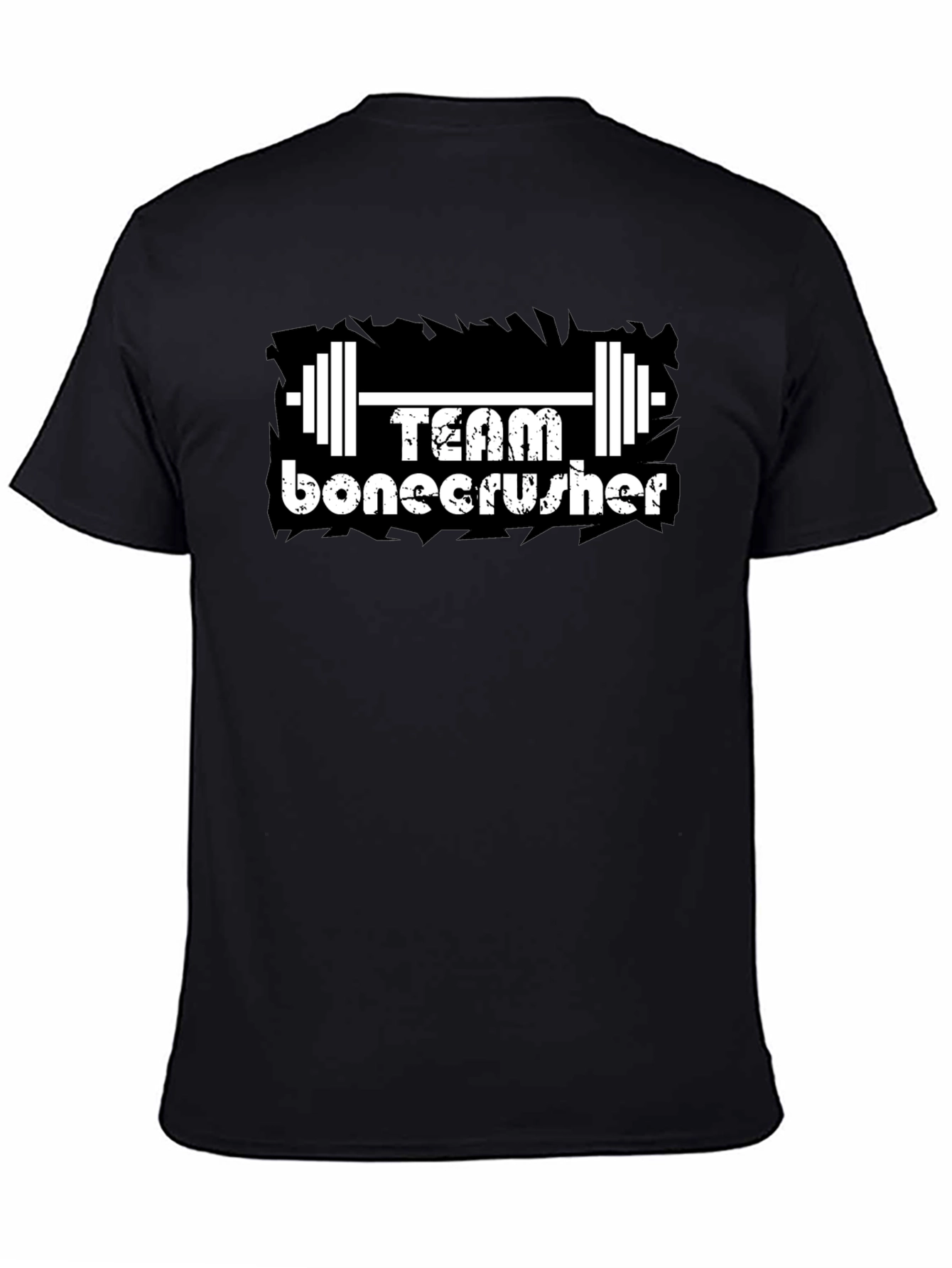 Team Bonecrusher Black T-Shirt - Gym Workout Tee