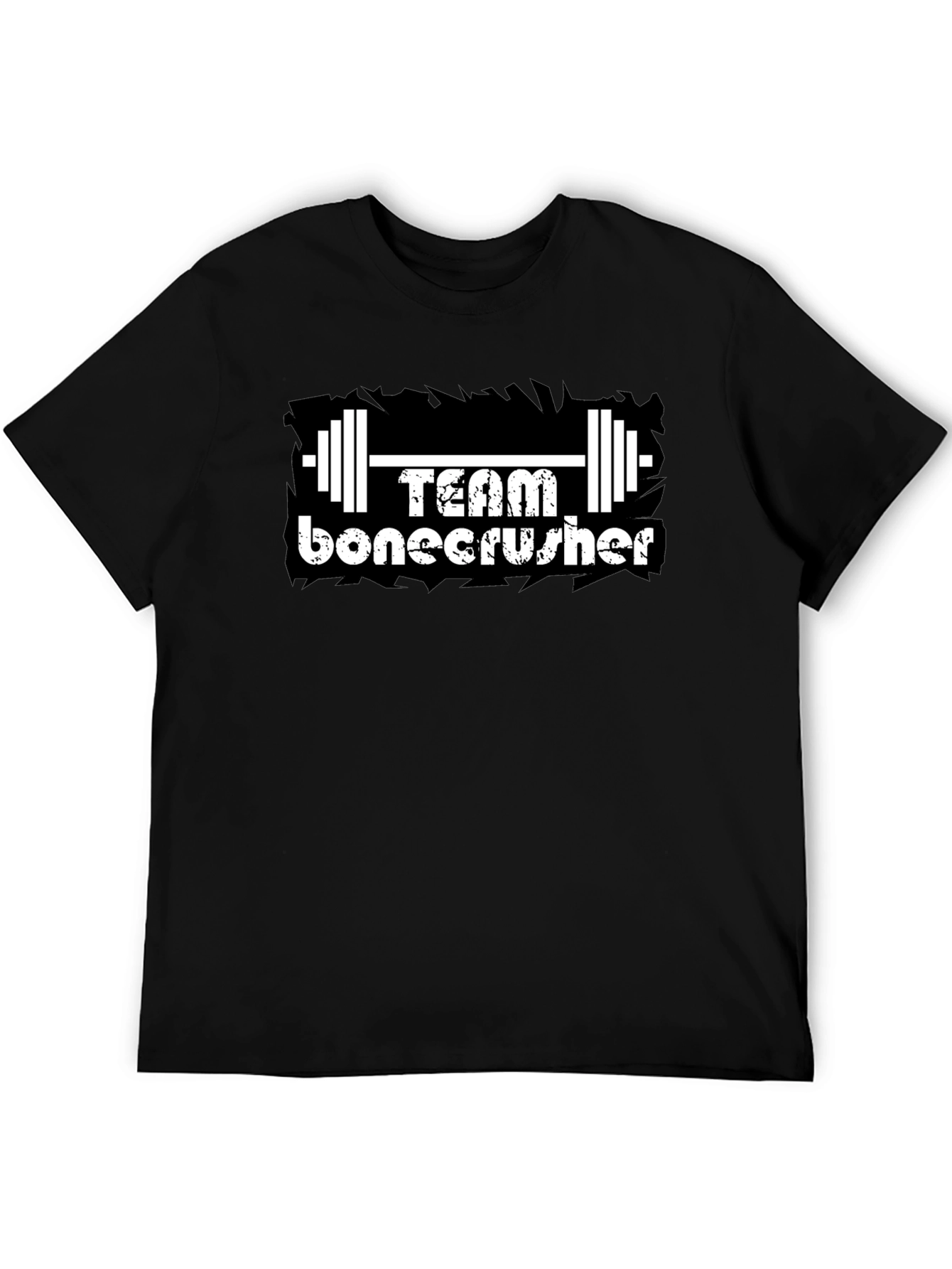 Team Bonecrusher Black T-Shirt - Gym Workout Tee