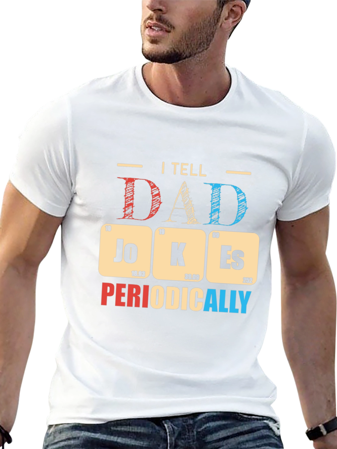 Dad Jokes Periodically T-Shirt - Funny Science Pun Tee