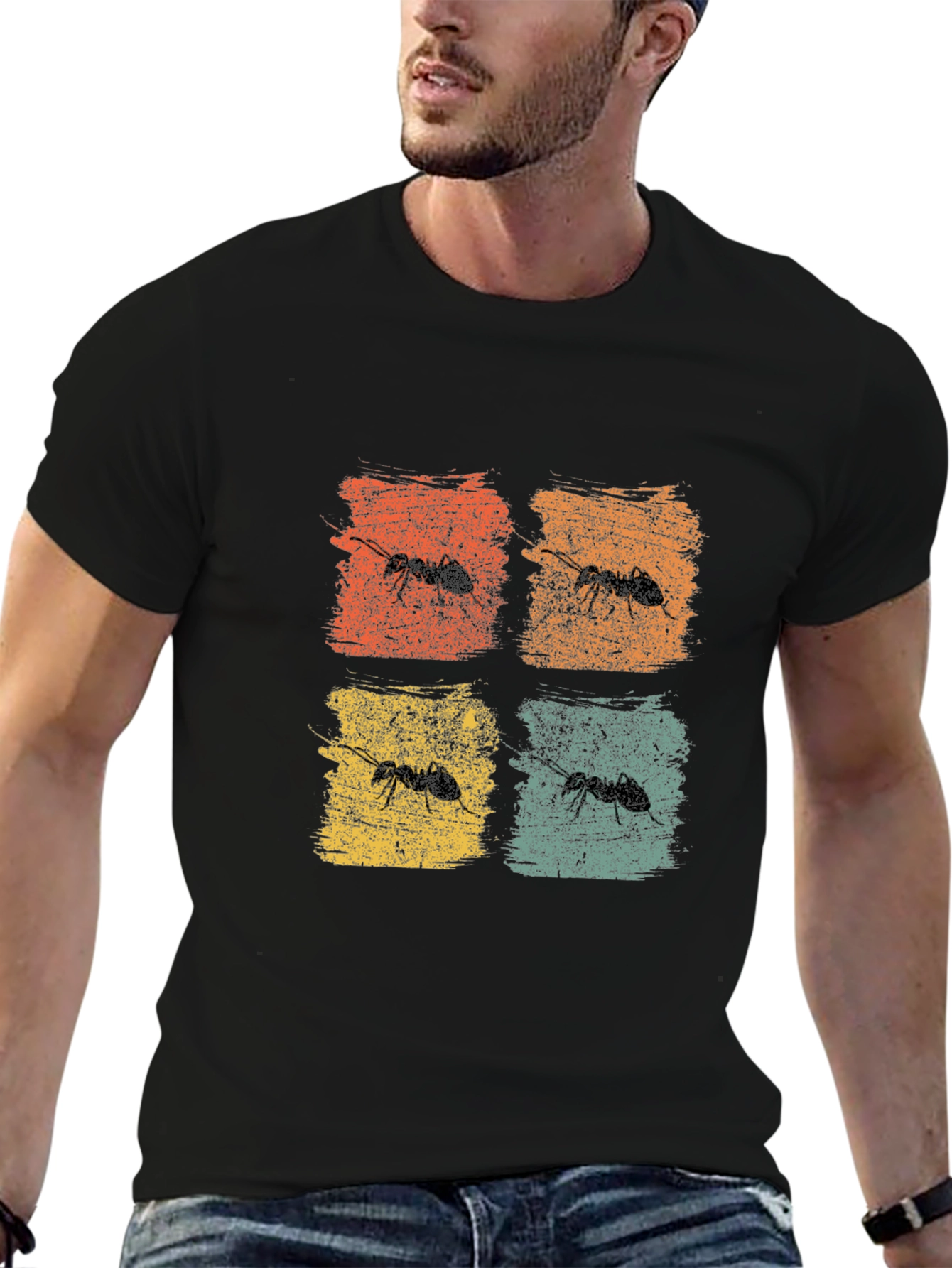 Retro Ant Graphic T-Shirt