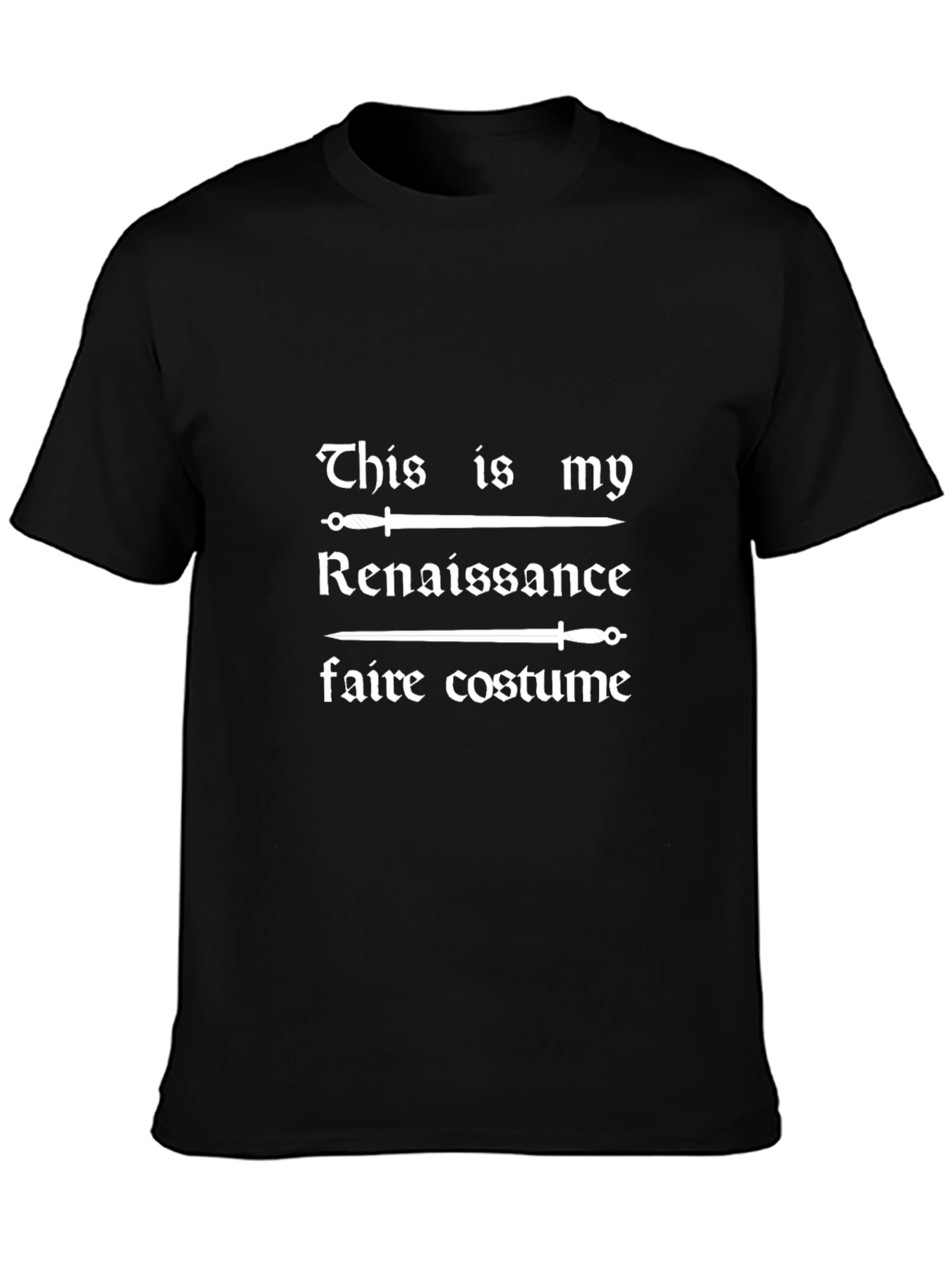 Renaissance Faire Costume T-Shirt - Sword Design