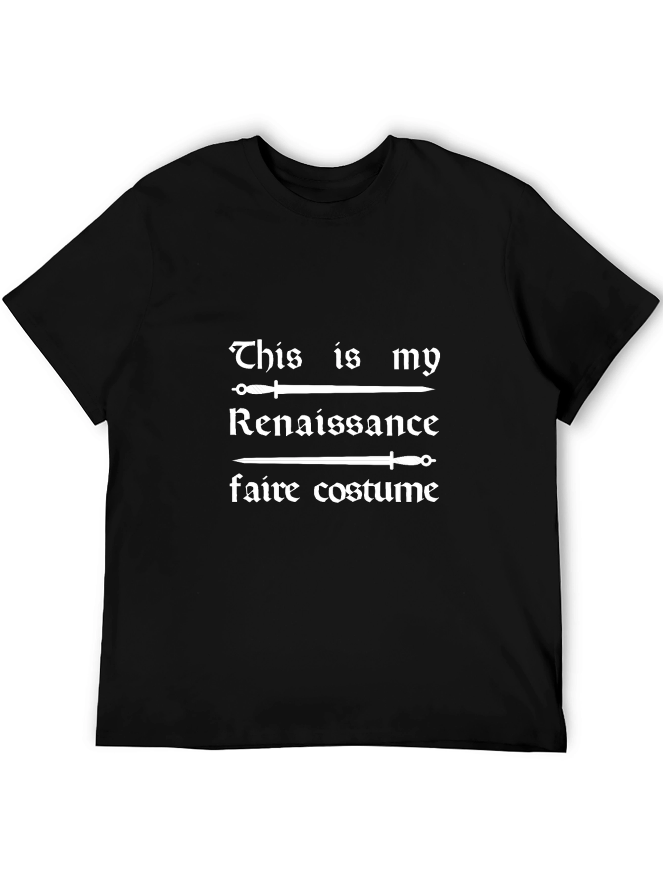 Renaissance Faire Costume T-Shirt - Sword Design