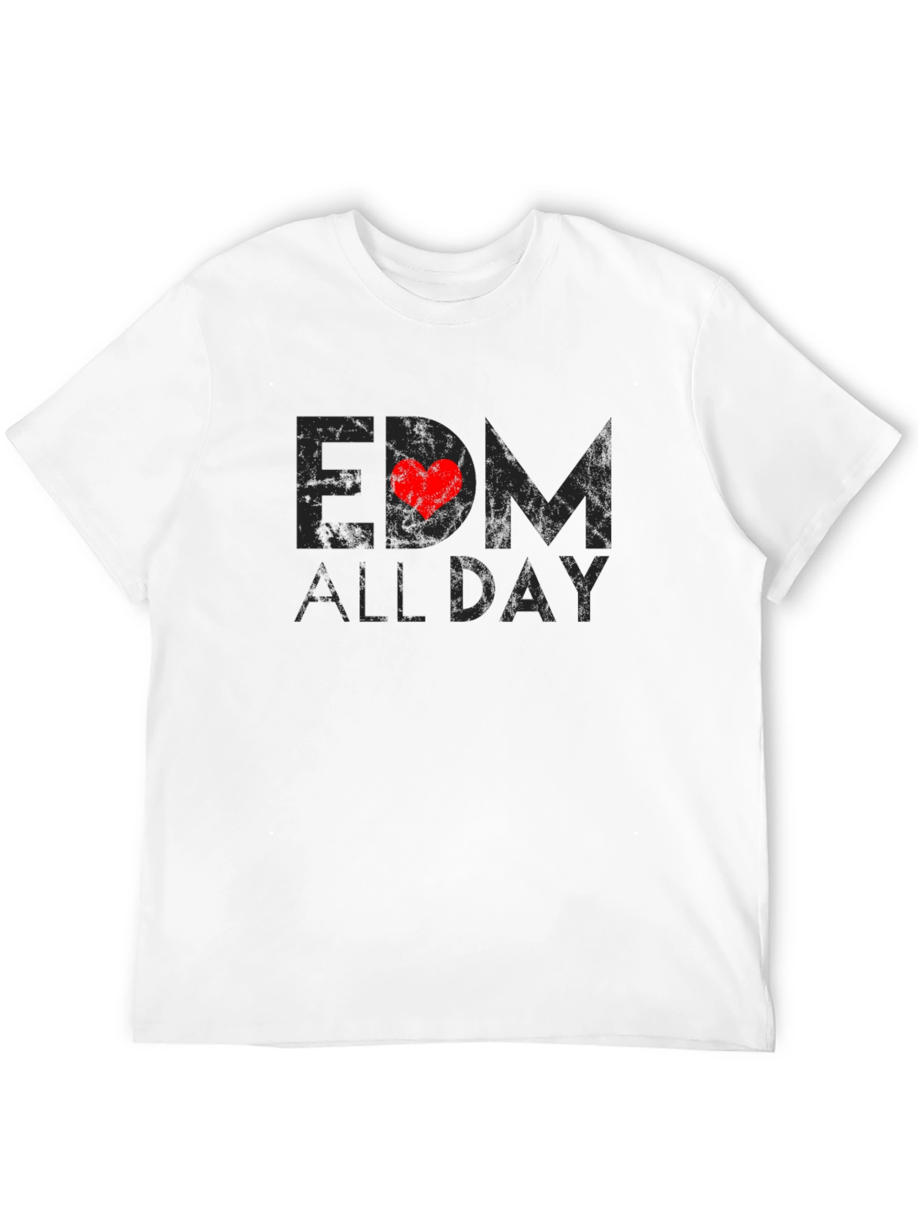 EDM All Day Black T-Shirt - Music Lover Tee