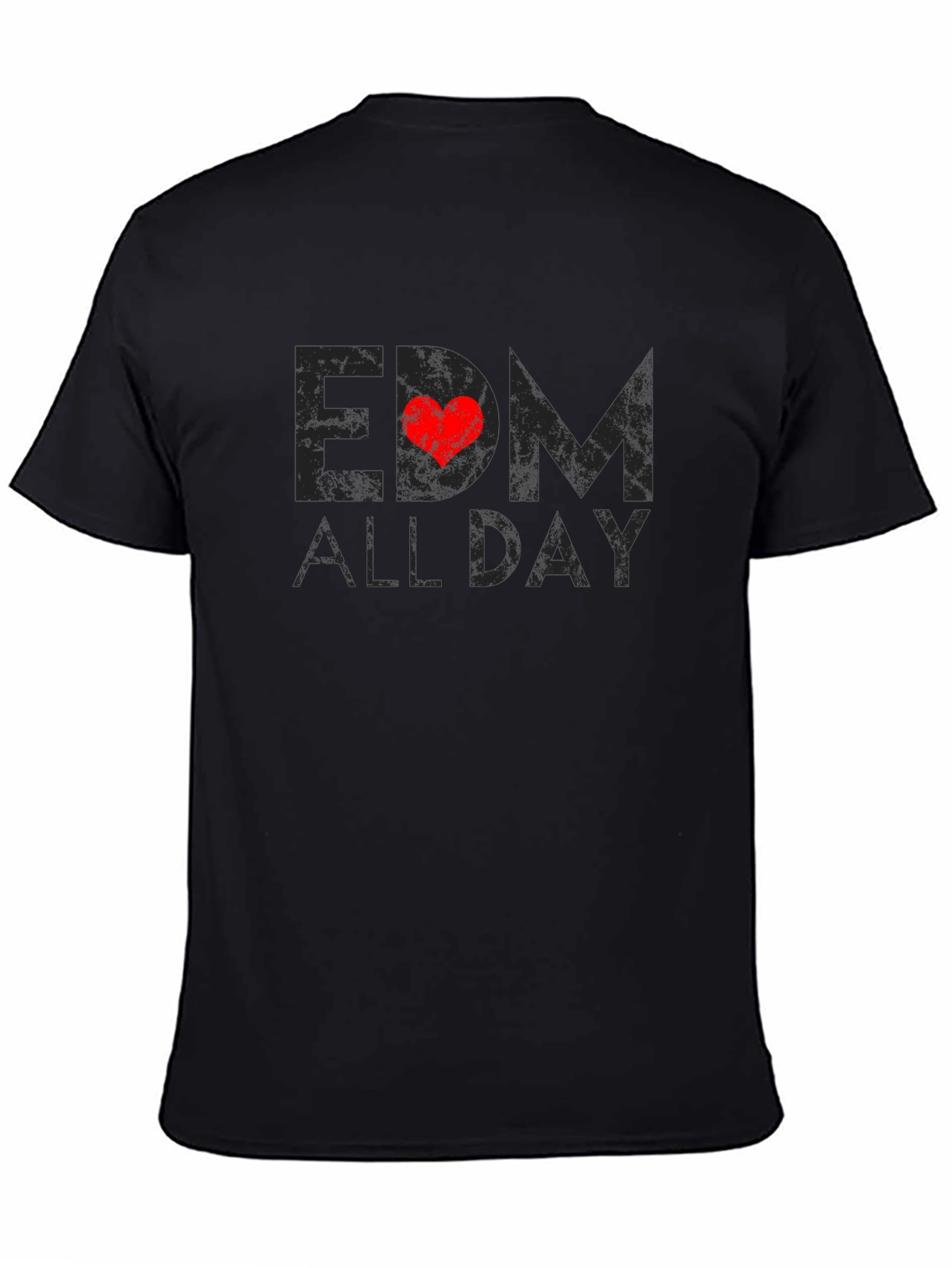 EDM All Day Black T-Shirt - Music Lover Tee