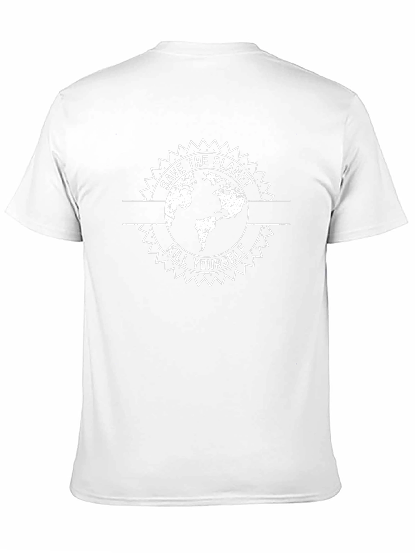 Save the Planet Graphic Tee - Edgy Print T-Shirt