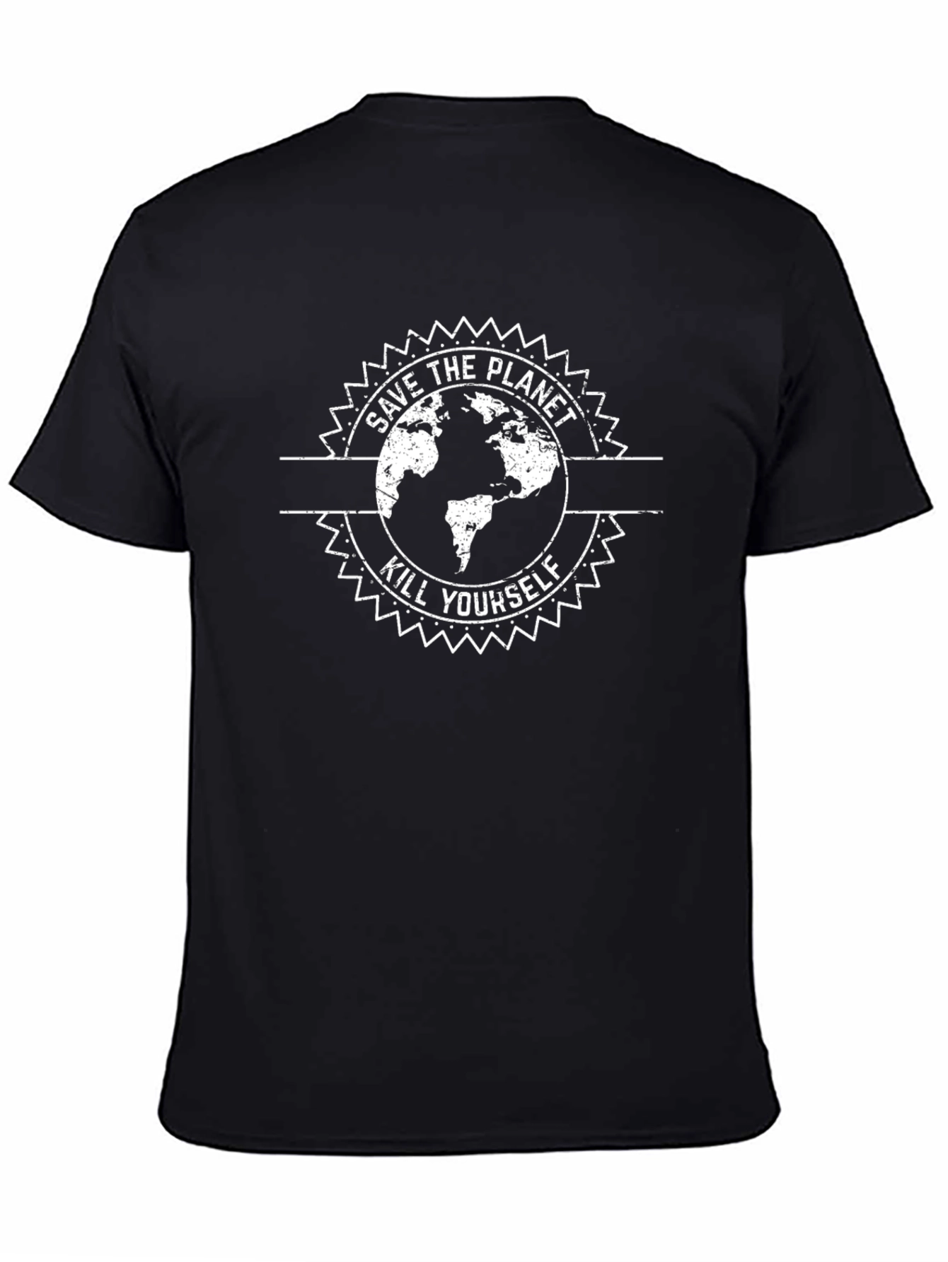 Save the Planet Graphic Tee - Edgy Print T-Shirt