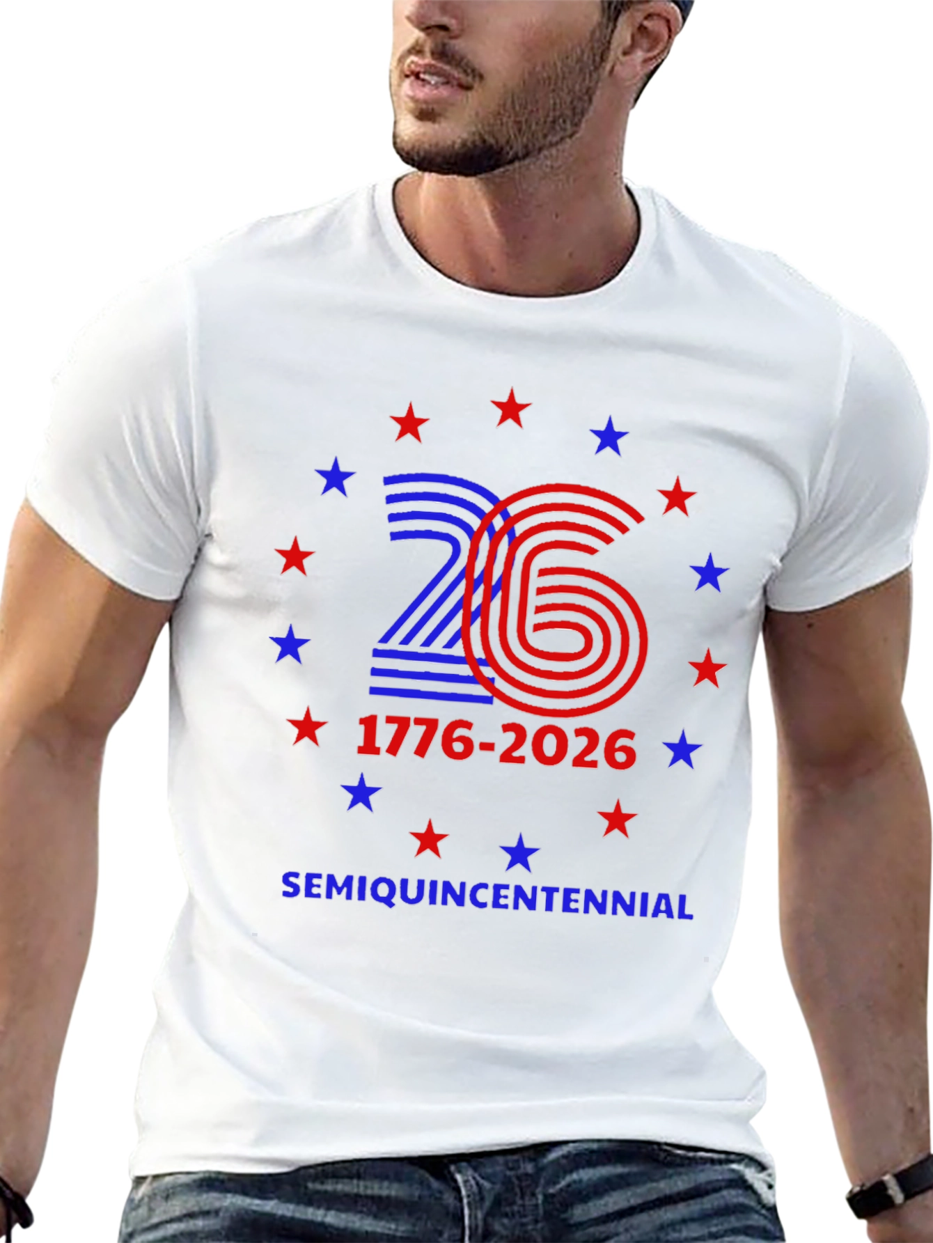 SemiQuinCentennial 1776-2026 Patriotic T-Shirt