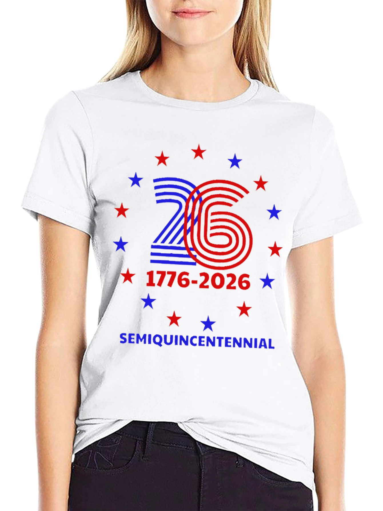 SemiQuinCentennial 1776-2026 Patriotic T-Shirt