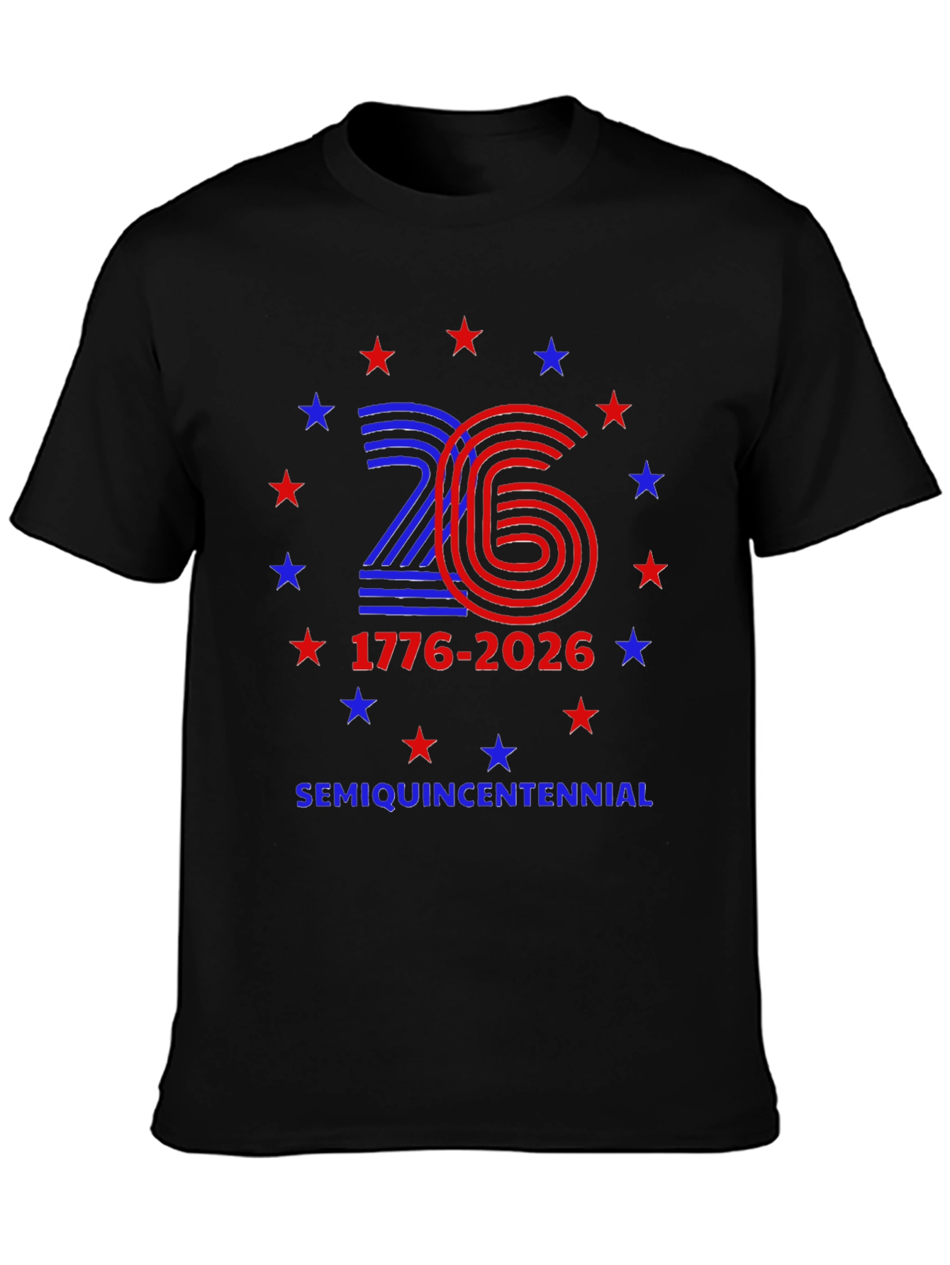 SemiQuinCentennial 1776-2026 Patriotic T-Shirt
