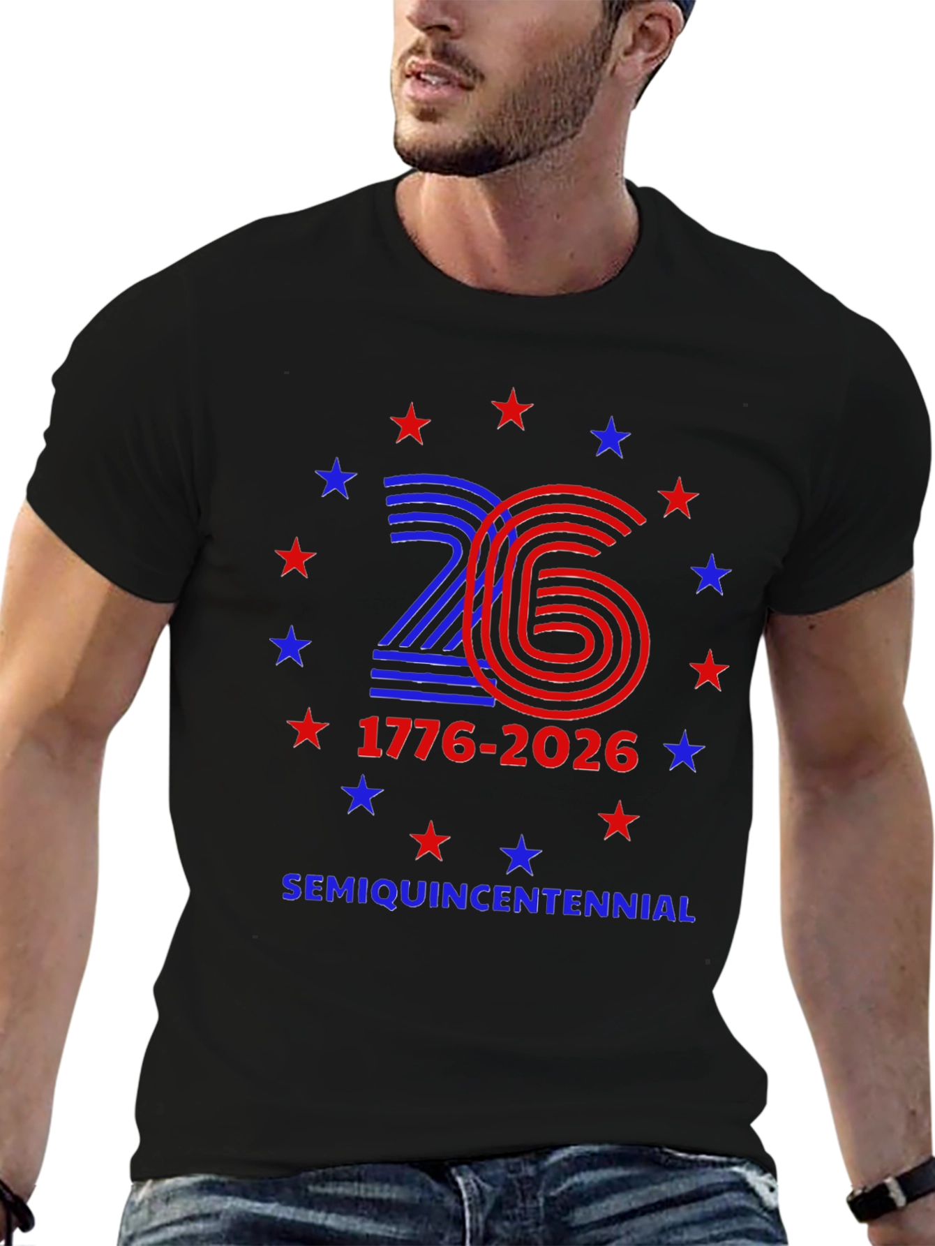 SemiQuinCentennial 1776-2026 Patriotic T-Shirt