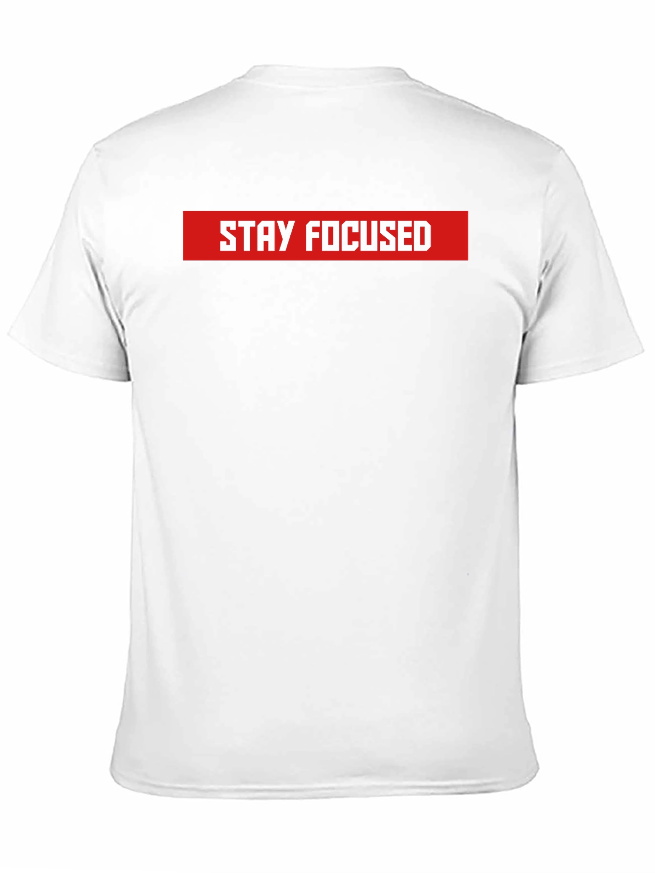 Stay Focused Black Graphic Tee - Motivational Shirt