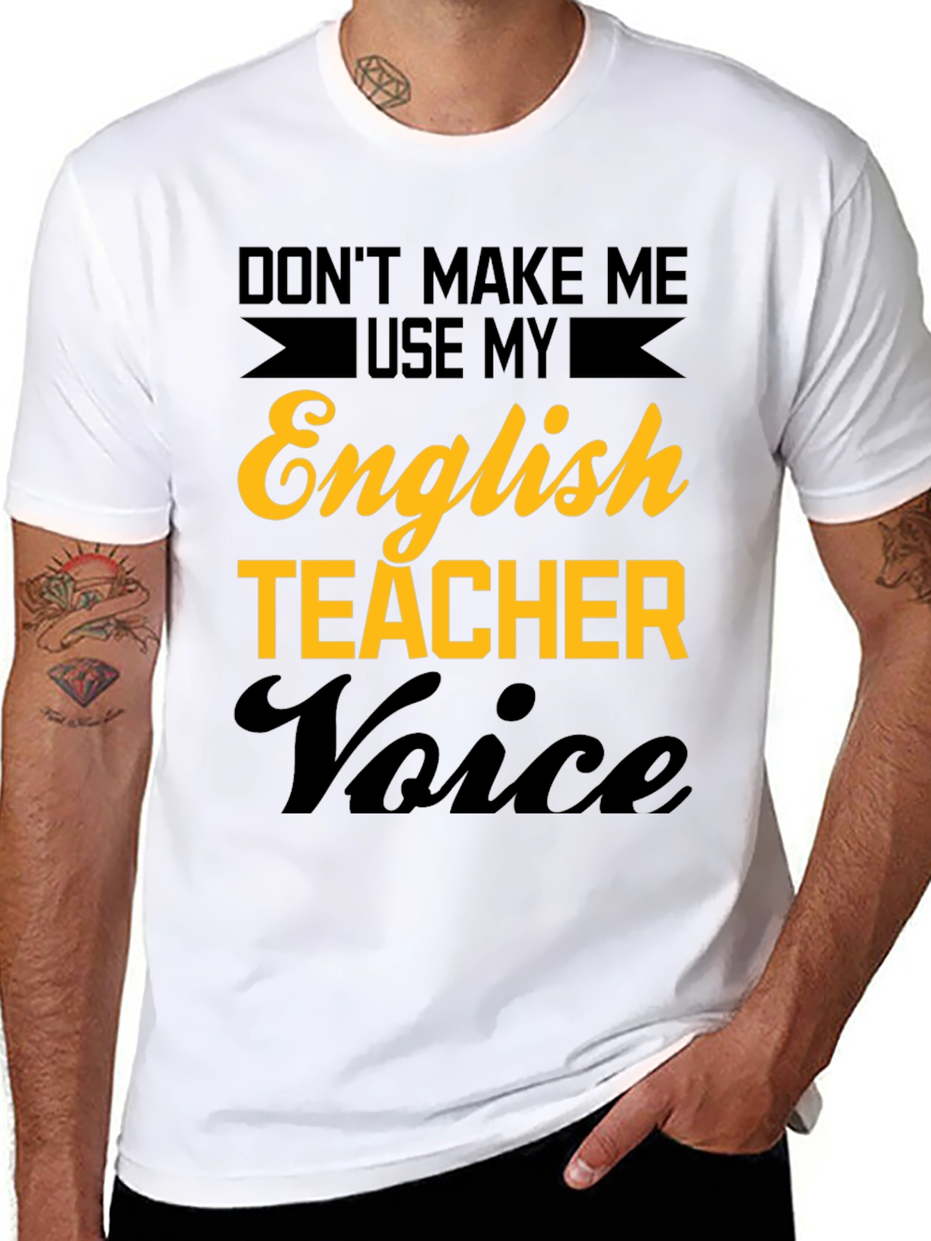English Teacher Voice T-Shirt Funny Teacher Tee