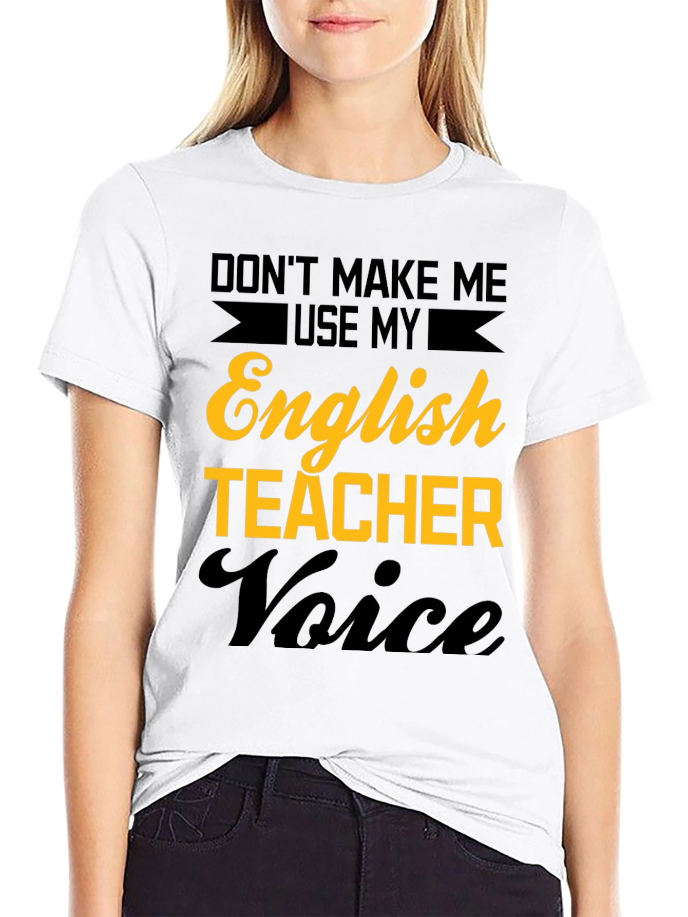 English Teacher Voice T-Shirt Funny Teacher Tee