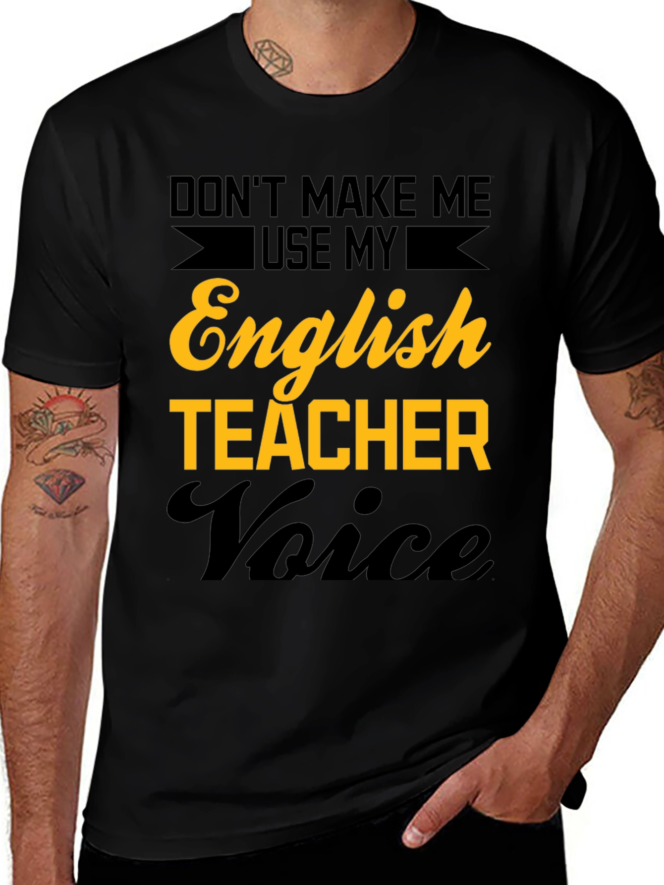 English Teacher Voice T-Shirt Funny Teacher Tee