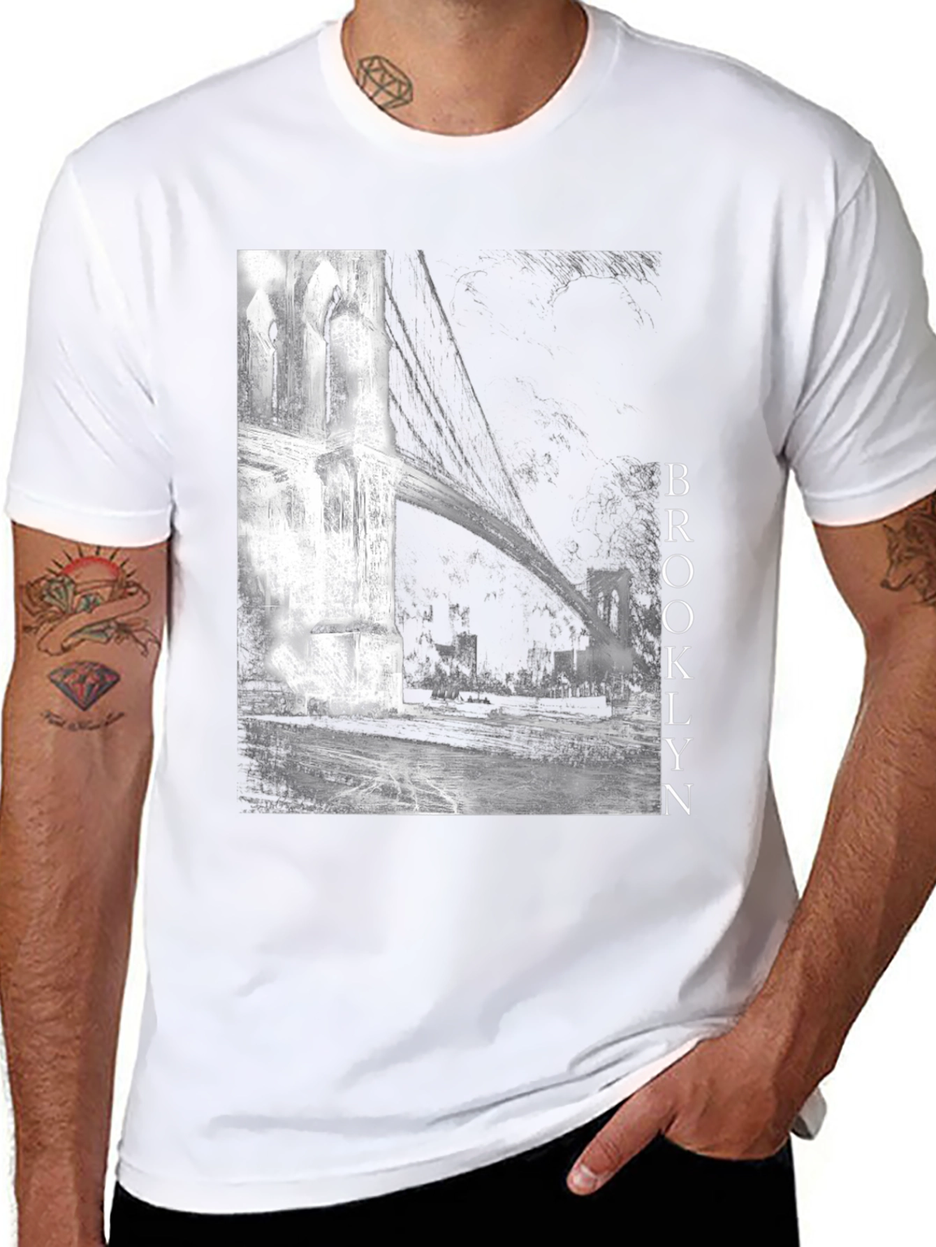 Brooklyn Bridge Graphic Tee - Urban Style
