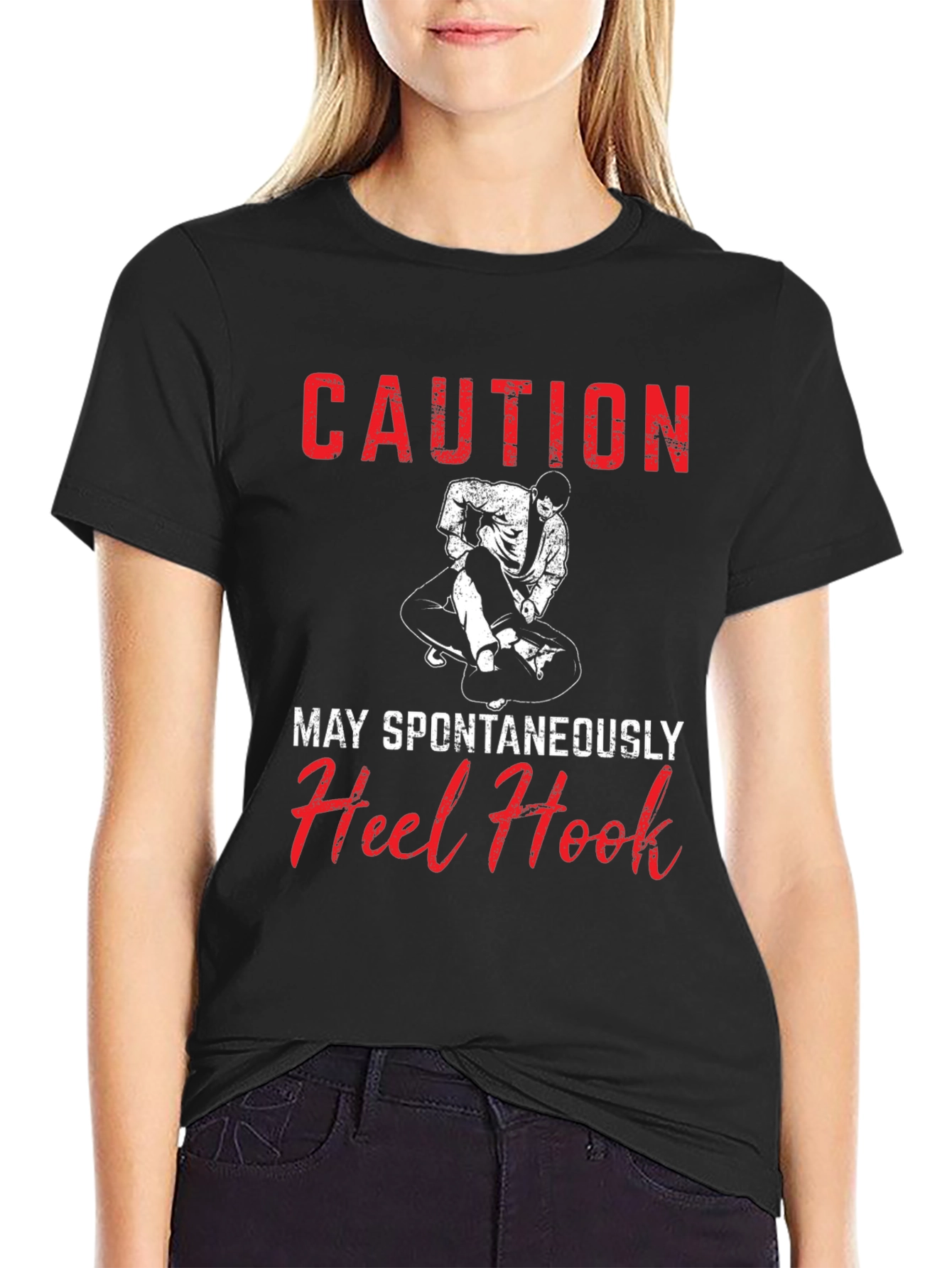 Caution Heel Hook Graphic T-Shirt