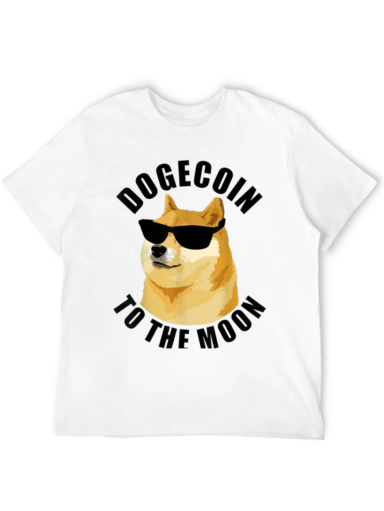 Dogecoin To The Moon Graphic Tee
